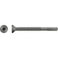 Metal screw on a white background