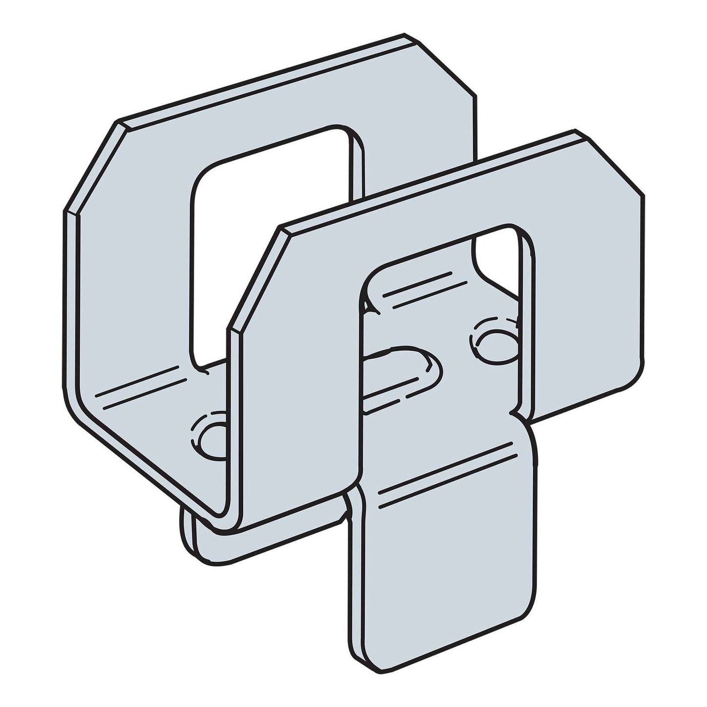 Simpson PSCL 7/16-R250 - 7/16" Plywood Sheathing Clips Illustration