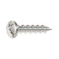 Pan Head Marine Screw with Teeth - 316 Stainless Steel - T10J100PXM shown