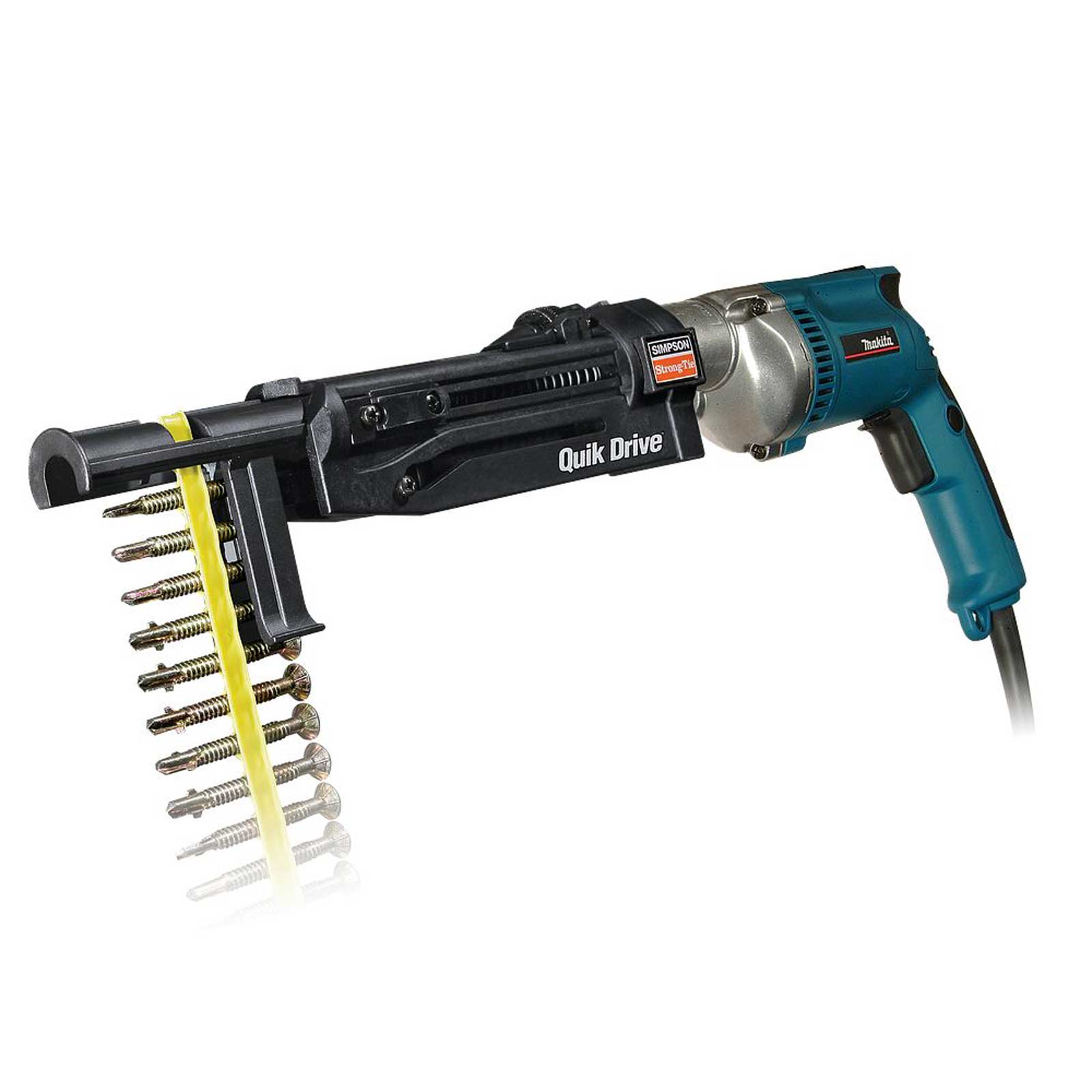 Quik Drive Tool with gold collated screws
