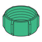 Simpson Strong-Tie Threaded Rod End Cap for 7/8" Rod - Plastic, Green | Qty. 25