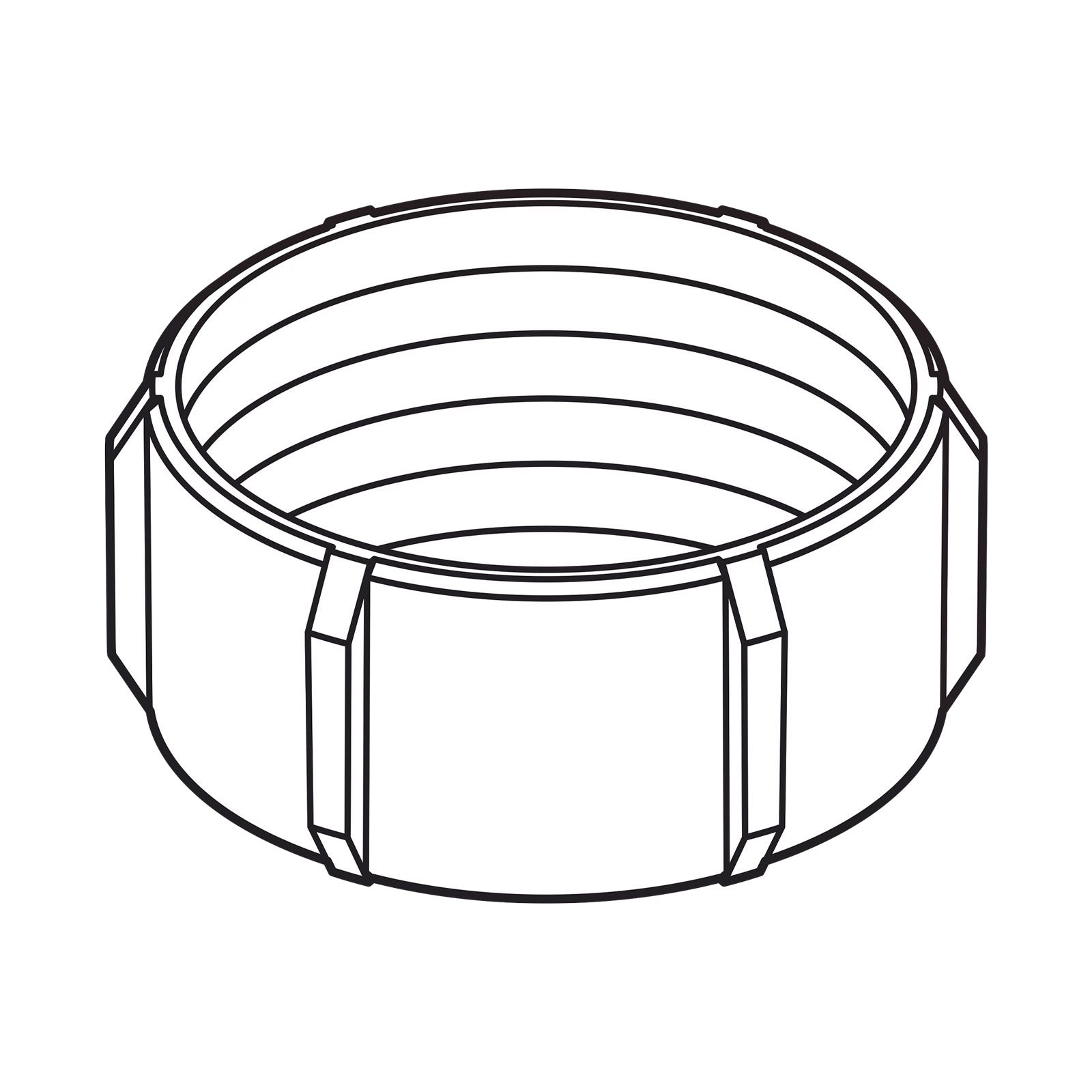 Simpson Strong-Tie Threaded Rod End Cap for 1" Rod - Plastic, White | Qty. 25