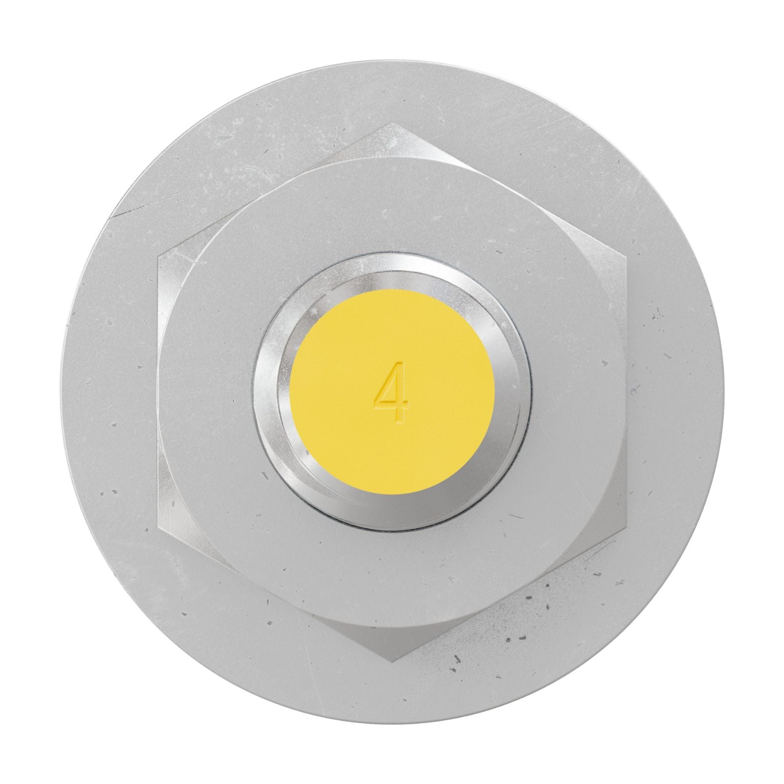 Simpson Strong-Tie 3/8" x 4" RFB Grade 55 Retrofit Foundation Anchor Bolt with yellow painted head