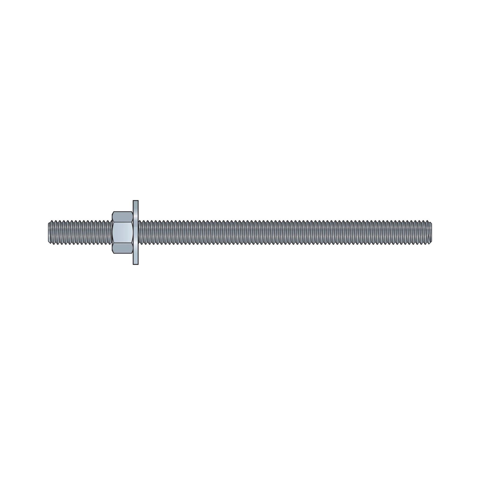 Illustration of Simpson Strong-Tie 3/8" x 6" RFB Grade 105 Retrofit Foundation Anchor Bolt - Hot Dip Galvanized