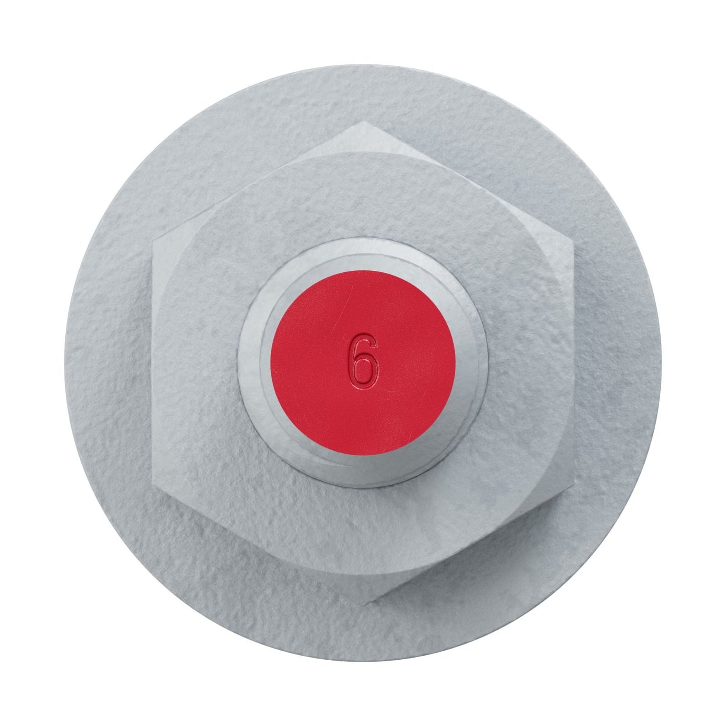 Simpson Strong-Tie 3/8" x 6" RFB Grade 105 Hot Dip Galvanized Retrofit Foundation Anchor Bolt with red painted head