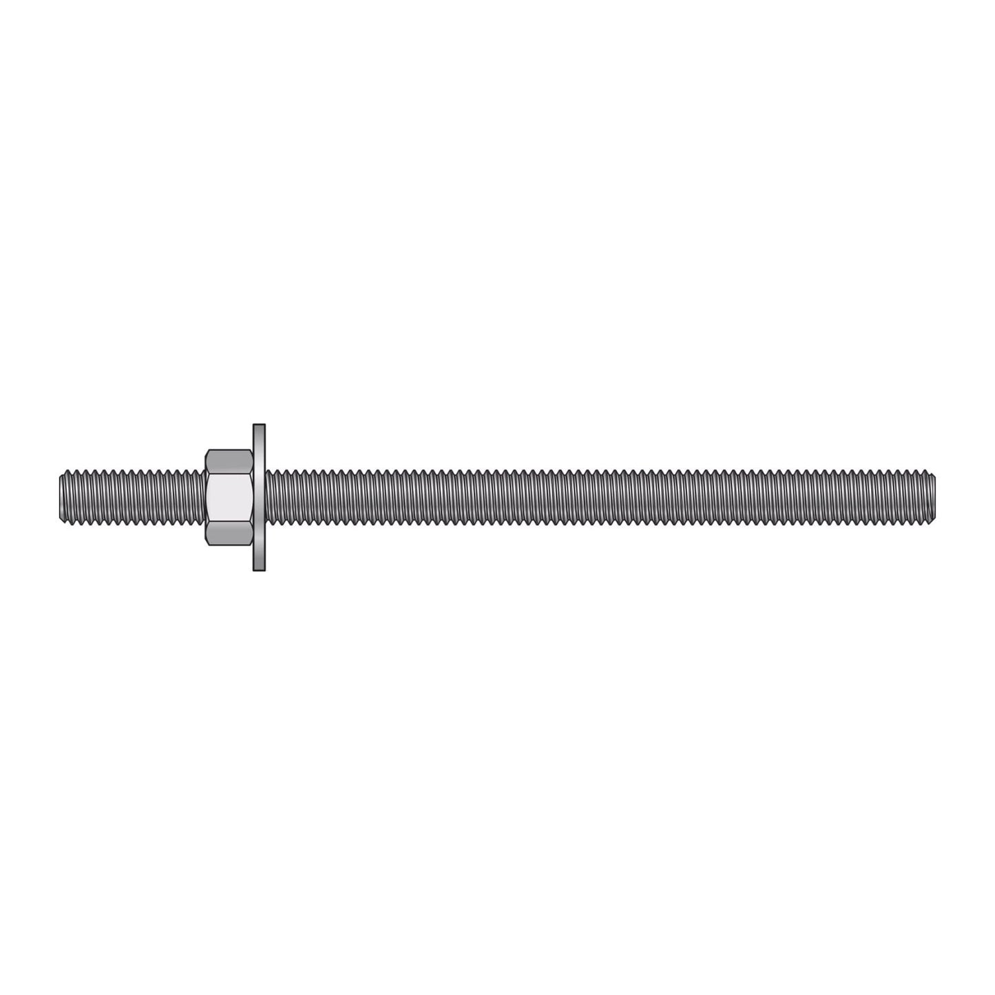 Simpson Strong-Tie 3/8" x 6" RFB Grade 105 Zinc Plated Retrofit Foundation Anchor Bolt Illustration