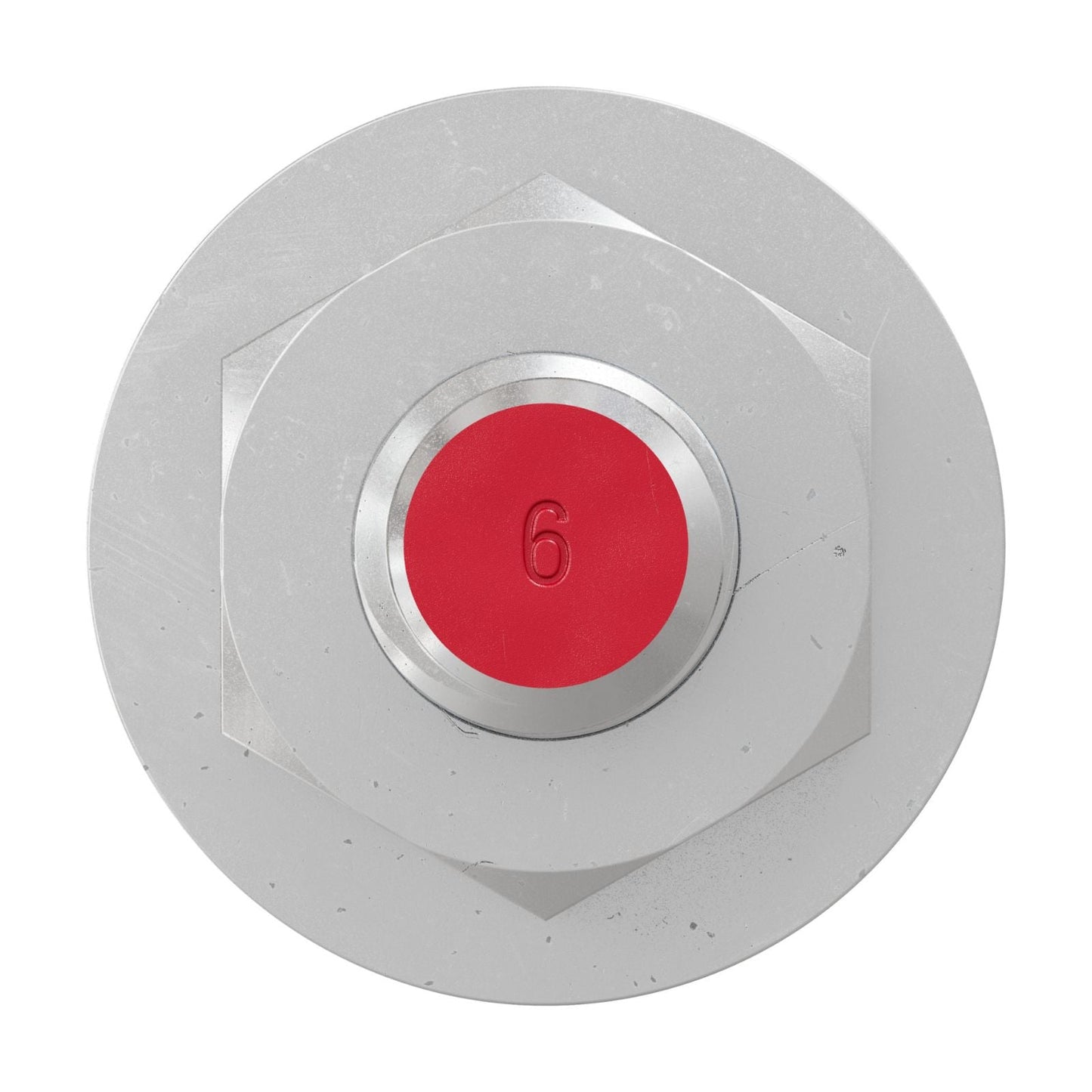 Simpson Strong-Tie 3/8" x 6" RFB Grade 105 Zinc plated Retrofit Foundation Anchor Bolt with red painted head