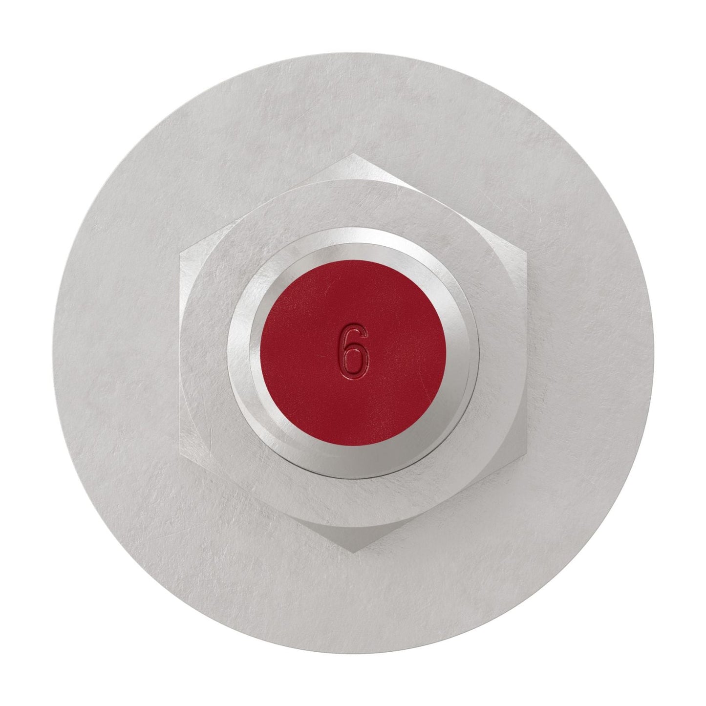 Simpson Strong-Tie 3/8" x 6" RFB Retrofit Foundation Anchor Bolt - 304 Stainless Steel with red painted head