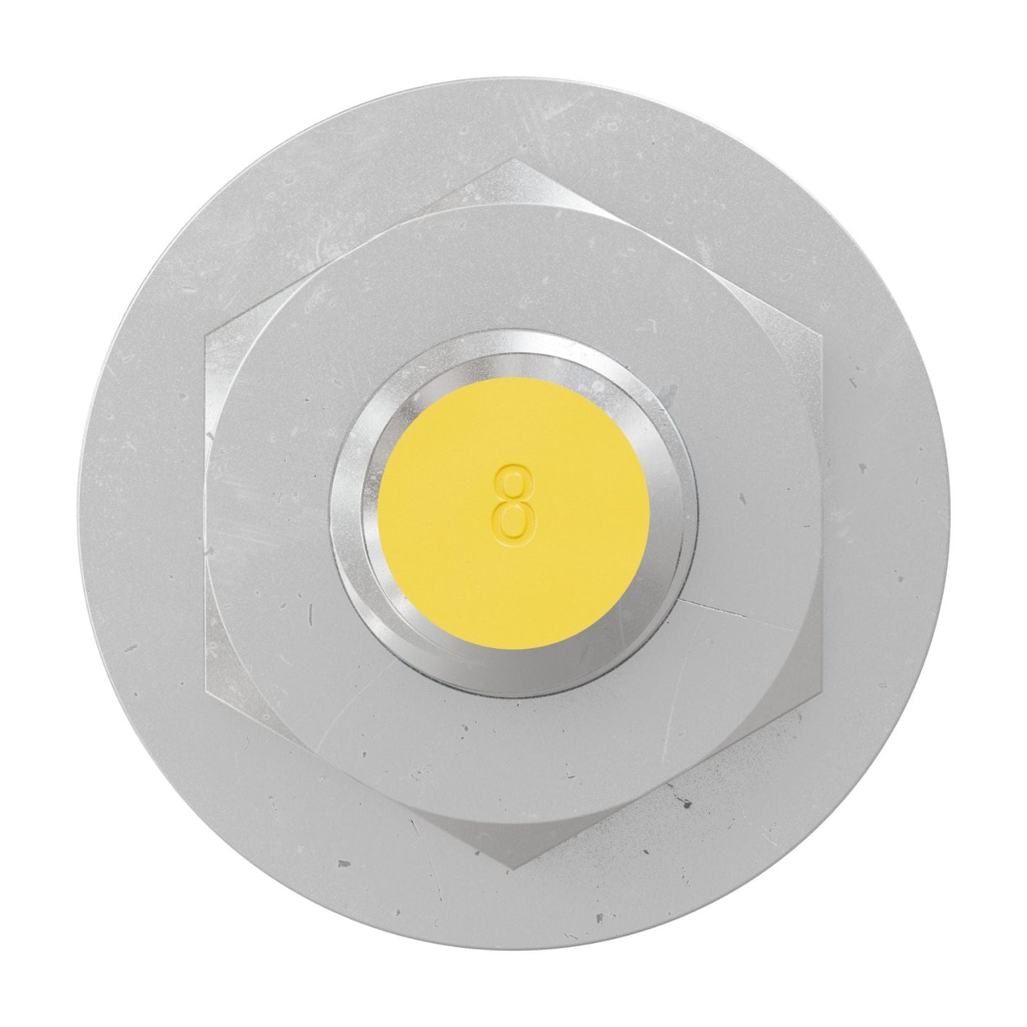 Simpson Strong-Tie 3/8" x 8" RFB Grade 55 Retrofit Foundation Anchor Bolt - Zinc Plated with yellow painted head