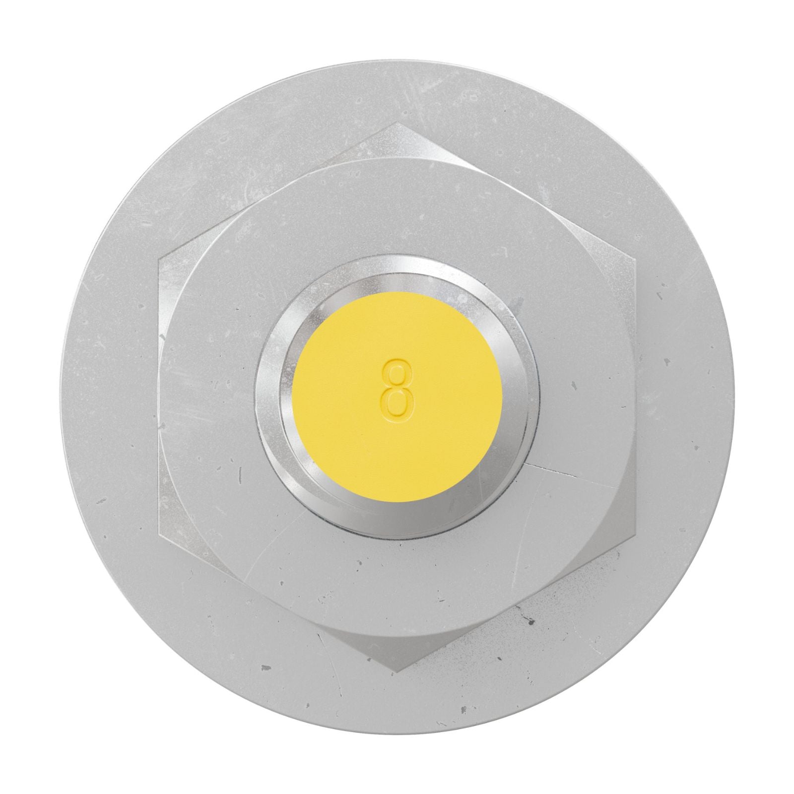 Simpson Strong-Tie 3/8" x 8" RFB Grade 55 Retrofit Foundation Anchor Bolt - Zinc Plated with yellow painted head