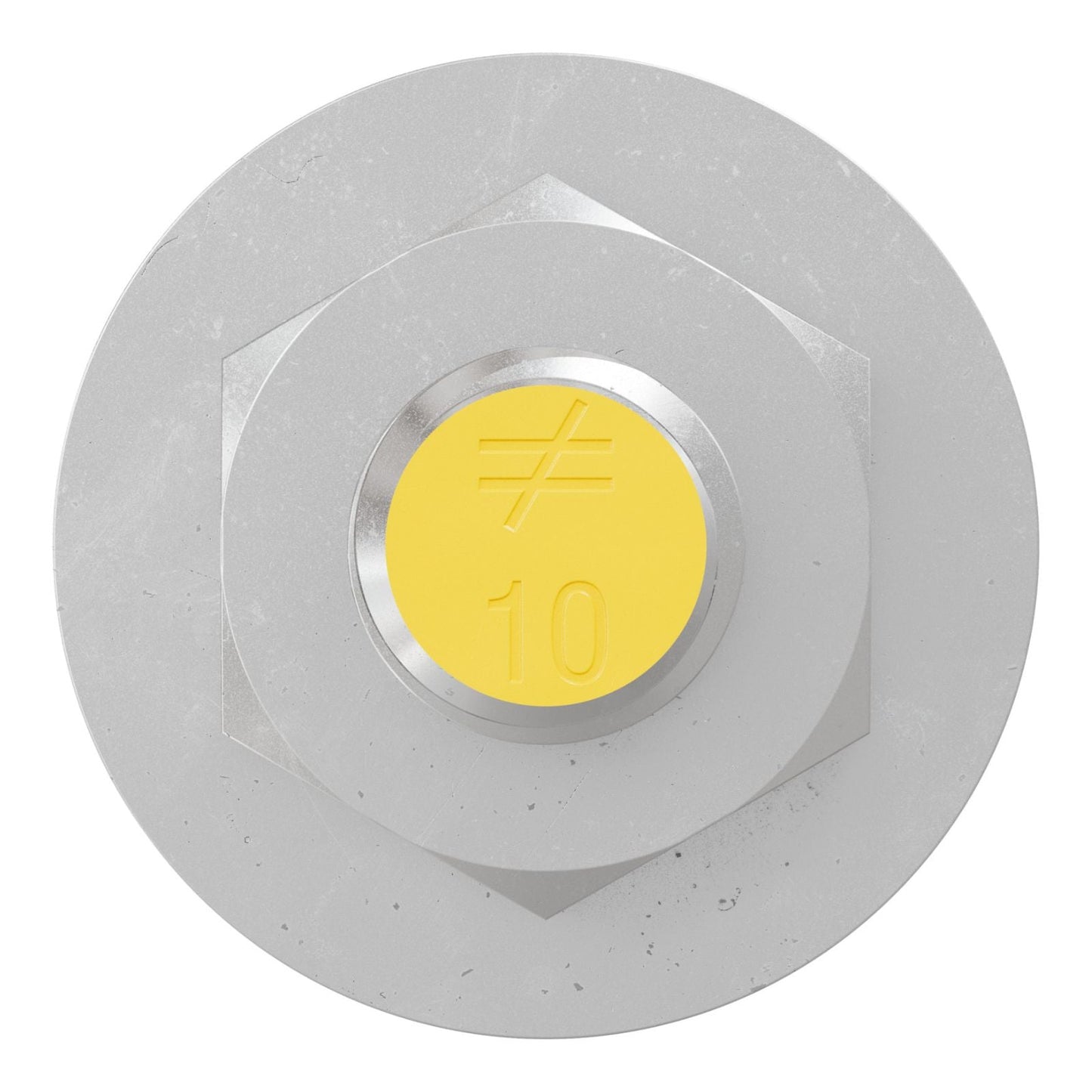 Simpson Strong-Tie 1/2" x 10" RFB Grade 55 Retrofit Foundation Anchor Bolt - Zinc Plated with yellow painted head