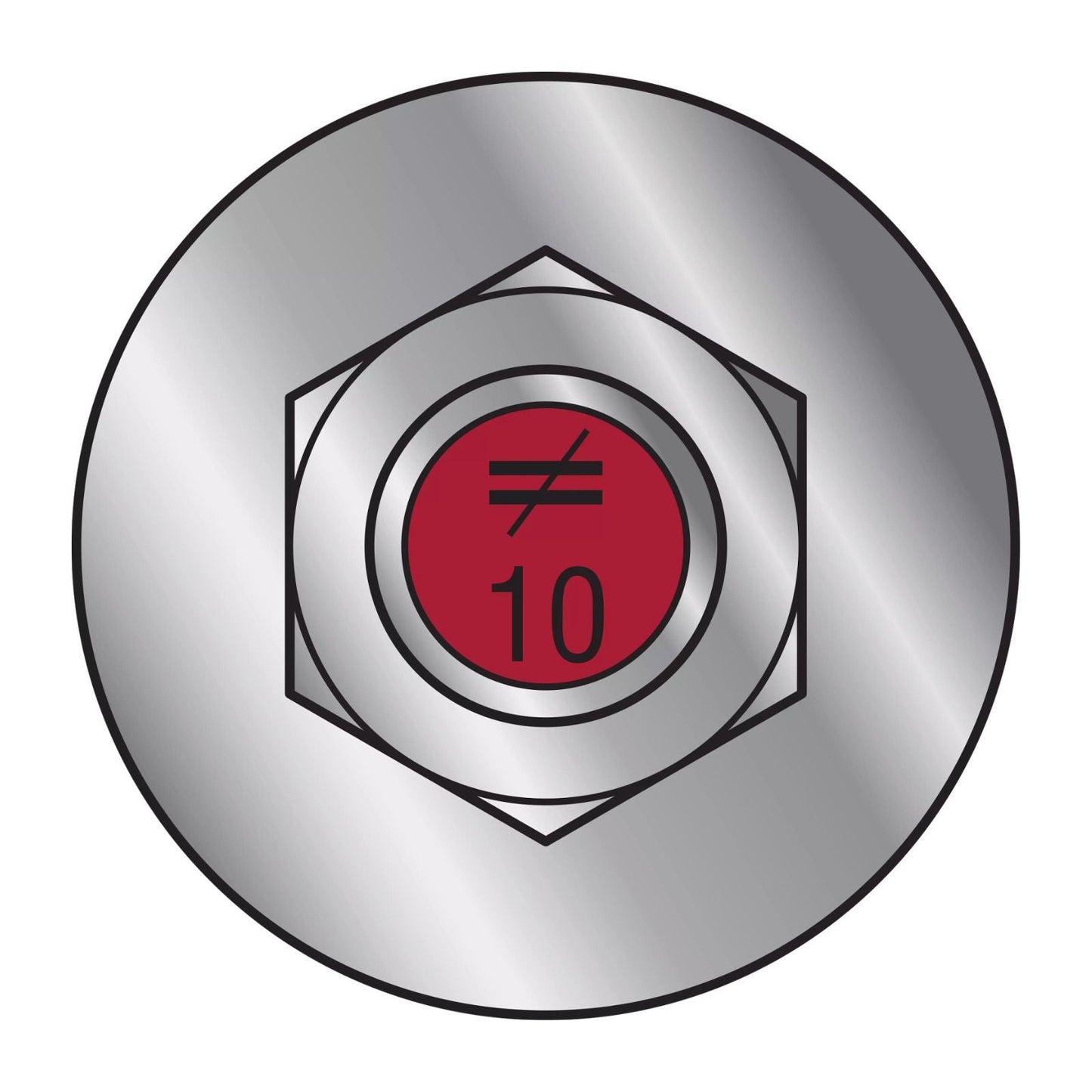 Illustration of Simpson Strong-Tie 1/2" x 10" RFB Retrofit Foundation Anchor Bolt - 304 Stainless Steel with red painted head