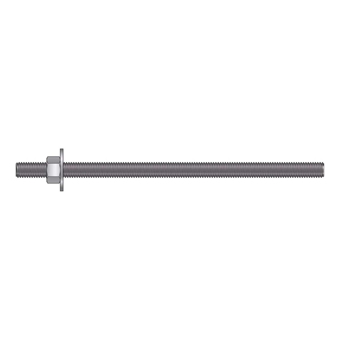 Illustratio of Simpson Strong-Tie 1/2" x 10" RFB Retrofit Foundation Anchor Bolt - 316 Stainless Steel