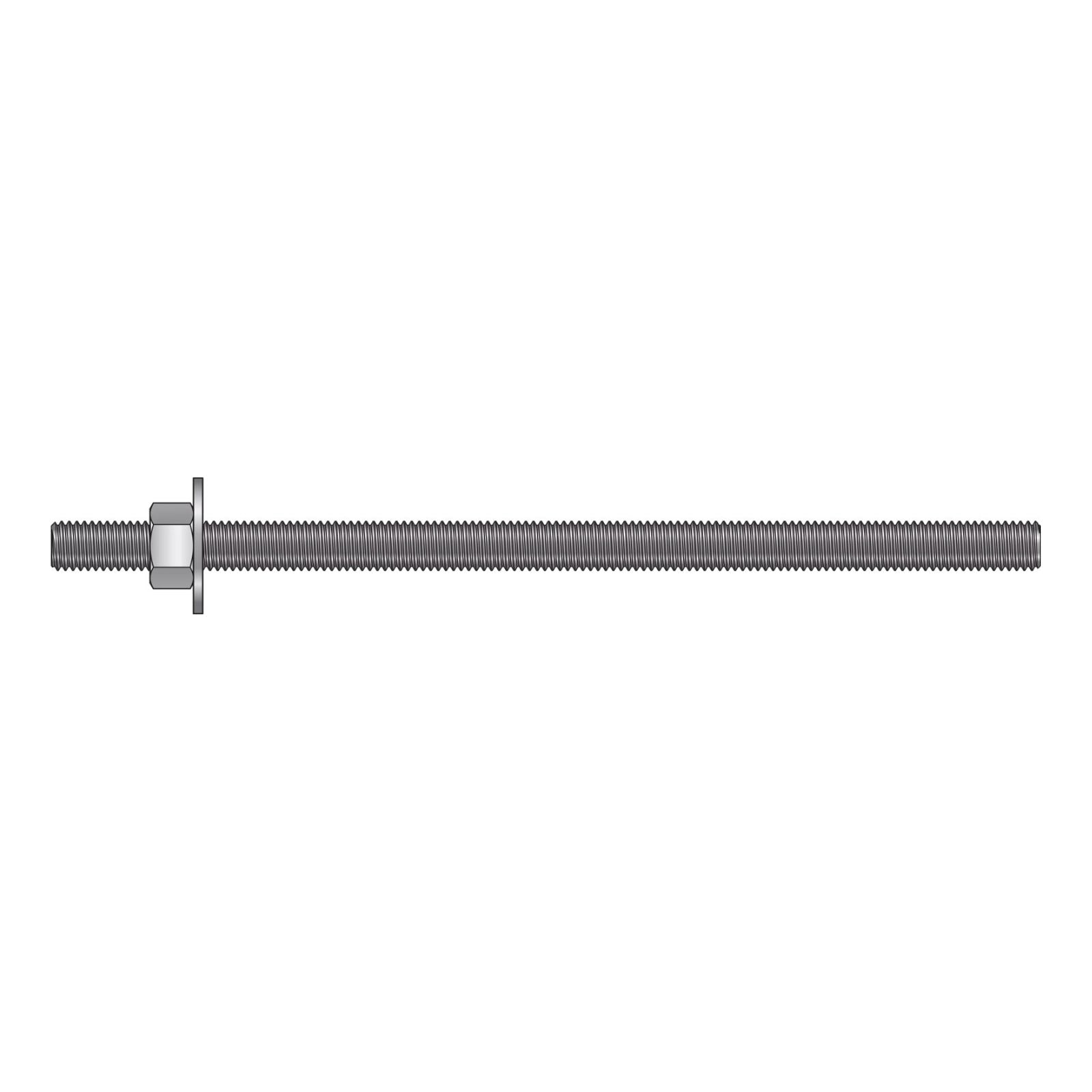 Illustratio of Simpson Strong-Tie 1/2" x 10" RFB Retrofit Foundation Anchor Bolt - 316 Stainless Steel