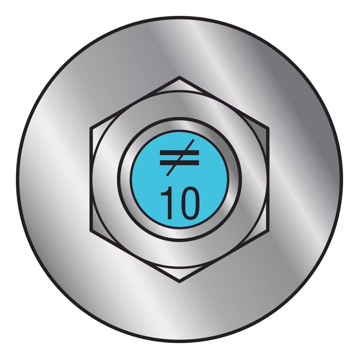 Illustratio of Simpson Strong-Tie 1/2" x 10" RFB Retrofit Foundation Anchor Bolt - 316 Stainless Steel with blue painted head