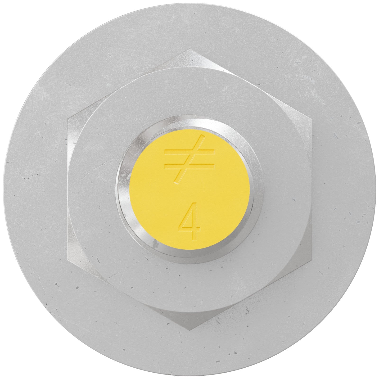 Simpson Strong-Tie 1/2" x 4" RFB Grade 55 Retrofit Foundation Anchor Bolt - Zinc Plated with yellow painted head