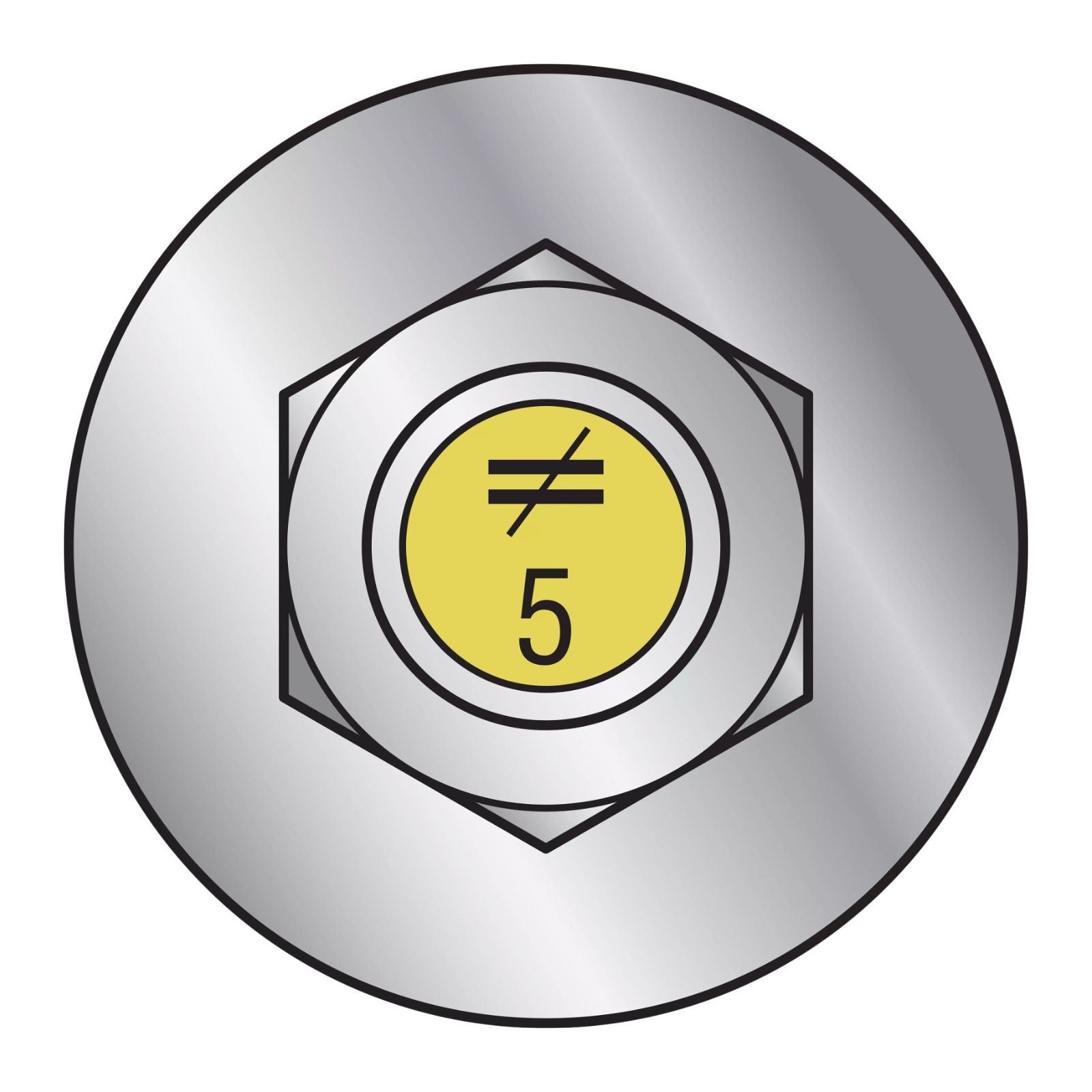 illustration of Simpson Strong-Tie 1/2" x 5" RFB Grade 55 Retrofit Foundation Anchor Bolt - Zinc Plated with yellow painted head