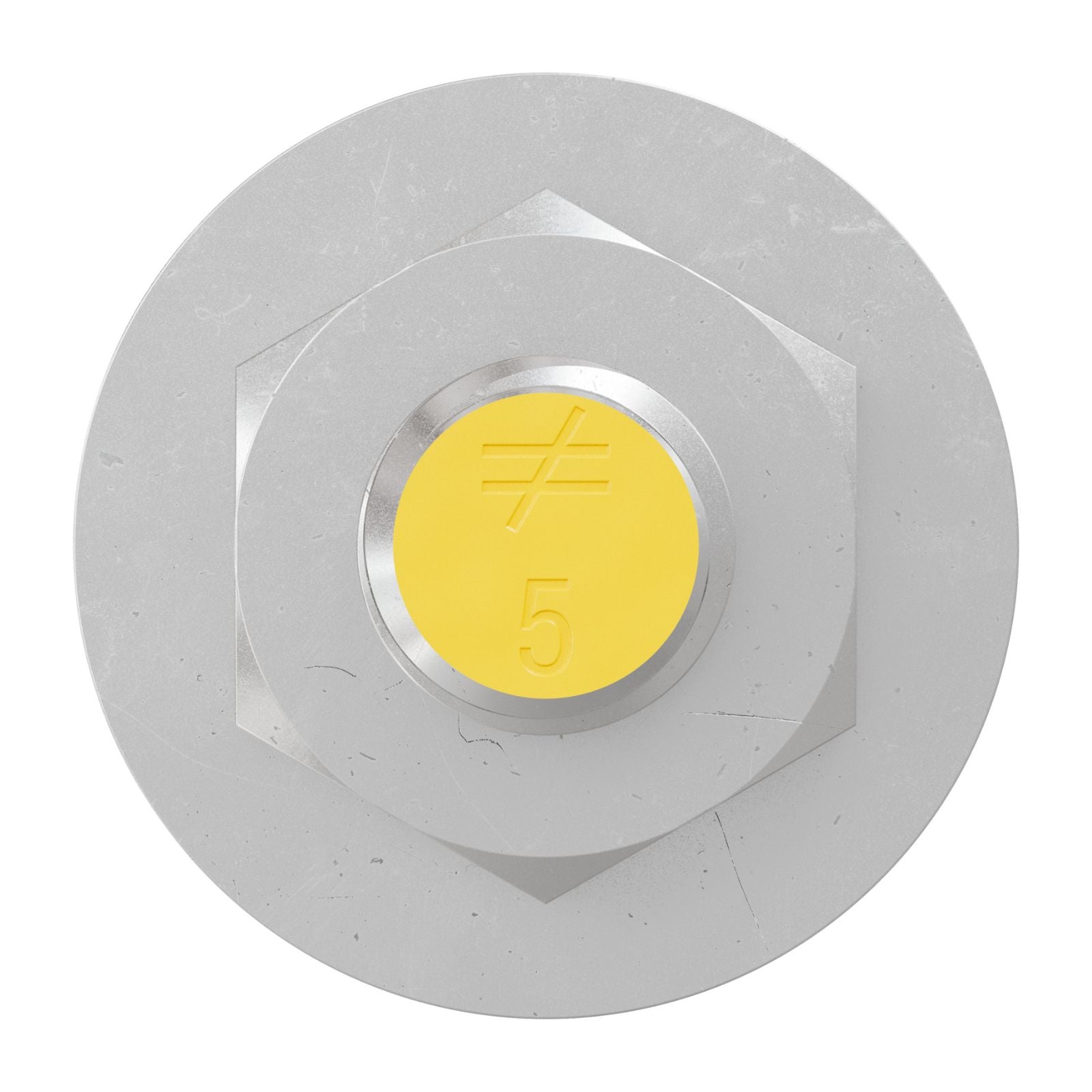 Simpson Strong-Tie 1/2" x 5" RFB Grade 55 Retrofit Foundation Anchor Bolt - Zinc Plated with yellow painted head
