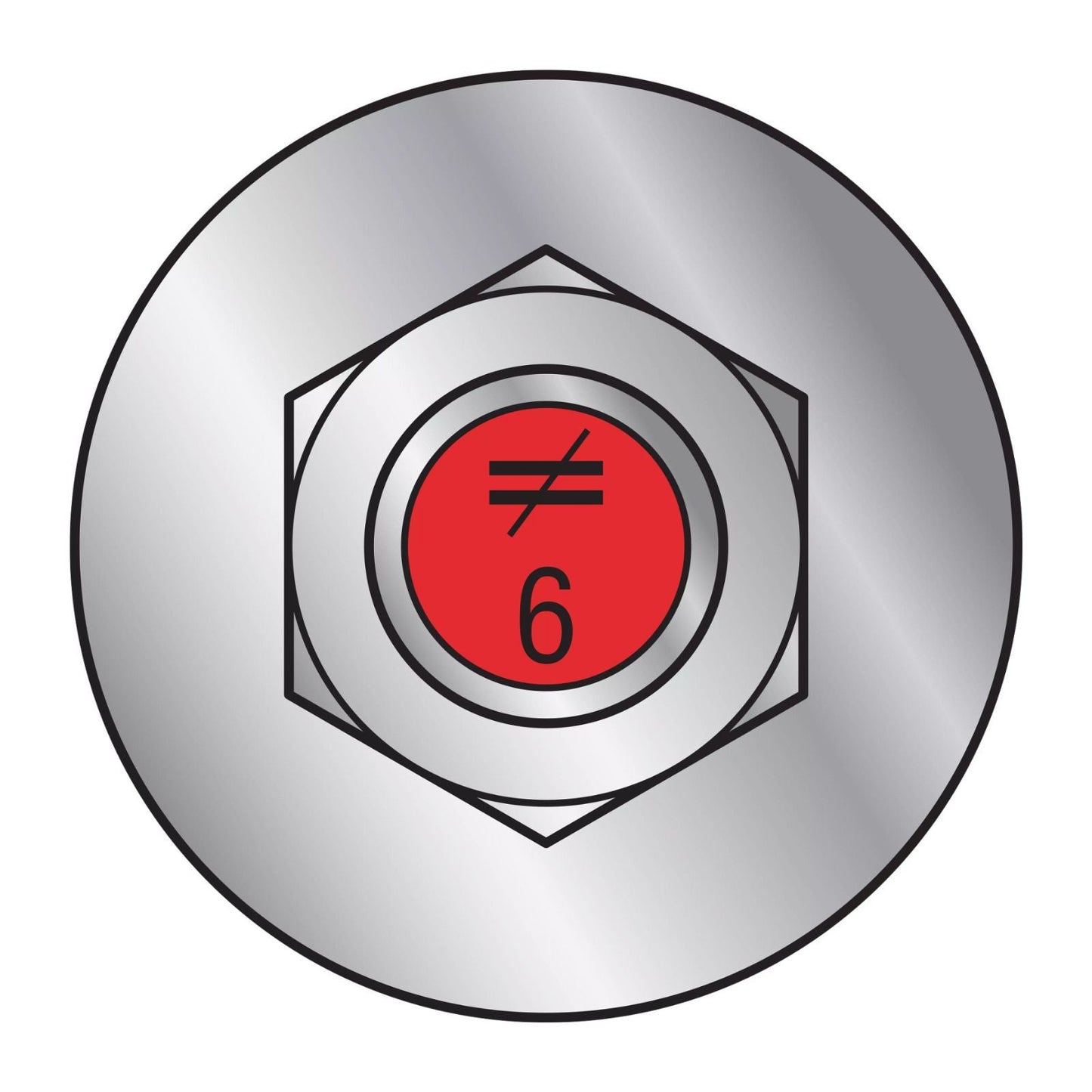 illustration of Simpson Strong-Tie 1/2" x 6" RFB Grade 105 Retrofit Foundation Anchor Bolt - Zinc Plated with red painted head