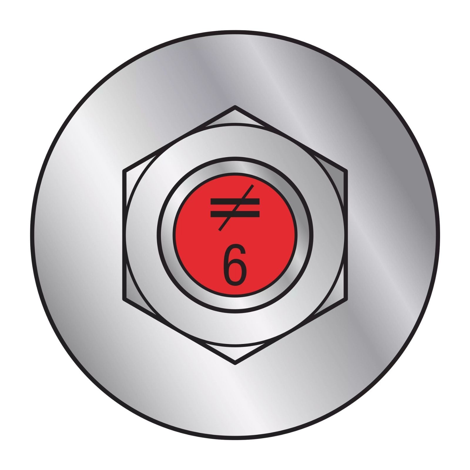 illustration of Simpson Strong-Tie 1/2" x 6" RFB Grade 105 Retrofit Foundation Anchor Bolt - Zinc Plated with red painted head