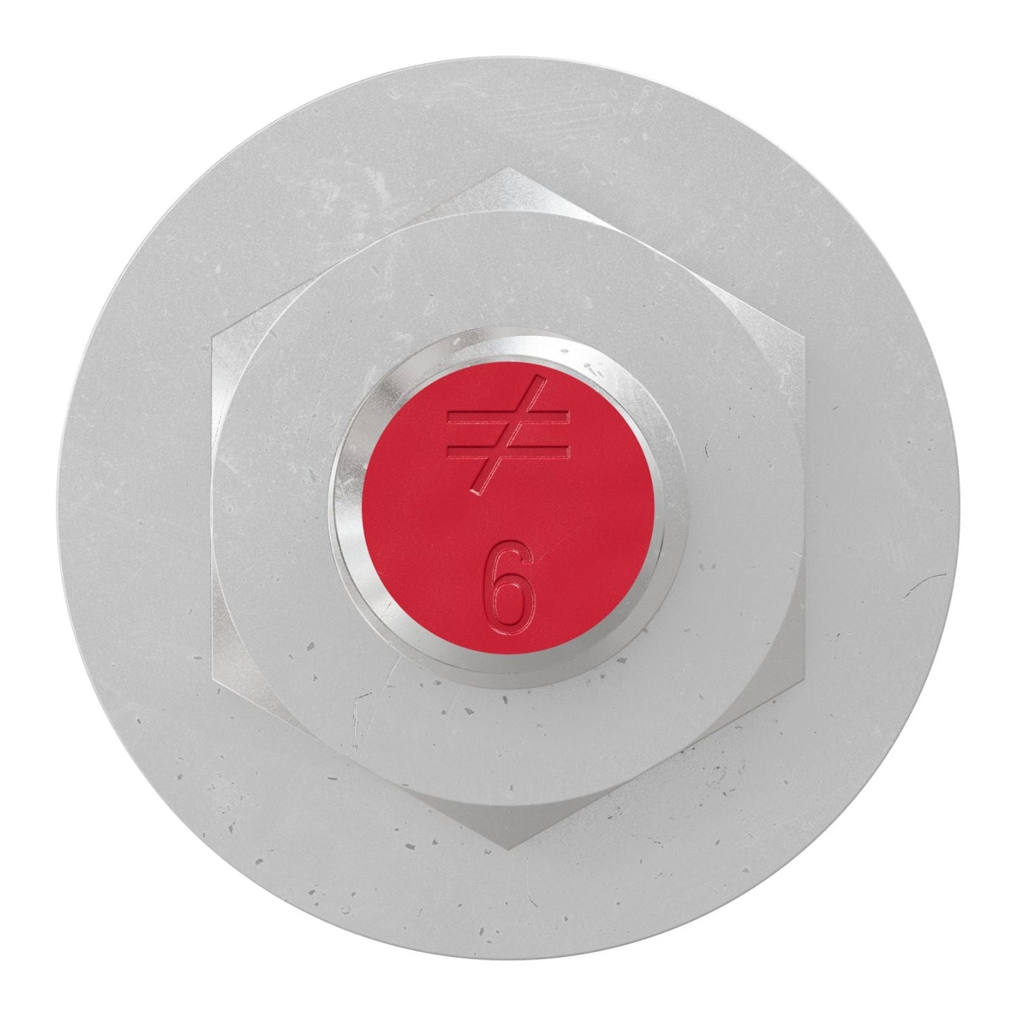 Simpson Strong-Tie 1/2" x 6" RFB Grade 105 Retrofit Foundation Anchor Bolt - Zinc Plated with red painted head
