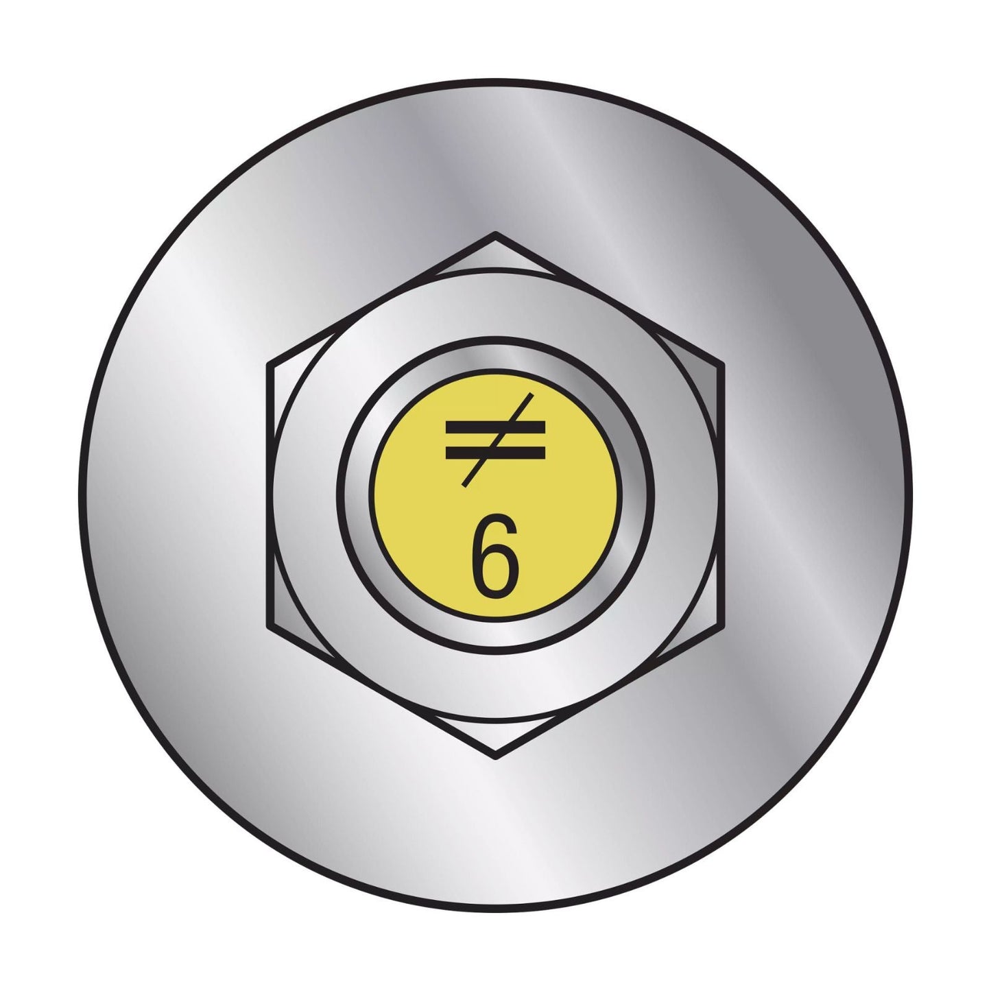 Illustration of Simpson Strong-Tie 1/2" x 6" RFB Grade 55 Retrofit Foundation Anchor Bolt -  Zinc Plated with yellow painted head