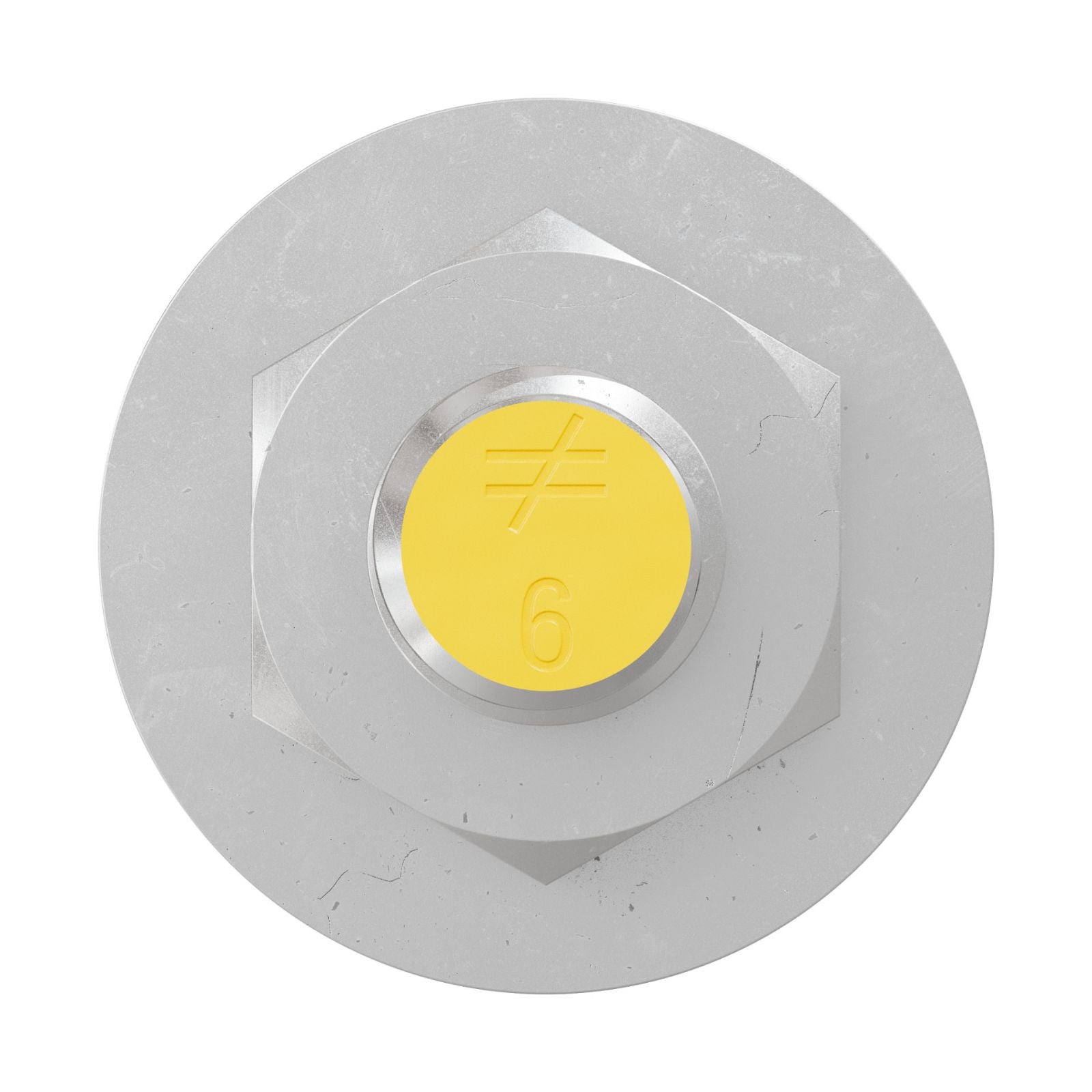 Simpson Strong-Tie 1/2" x 6" RFB Grade 55 Retrofit Foundation Anchor Bolt -  Zinc Plated with yellow painted head