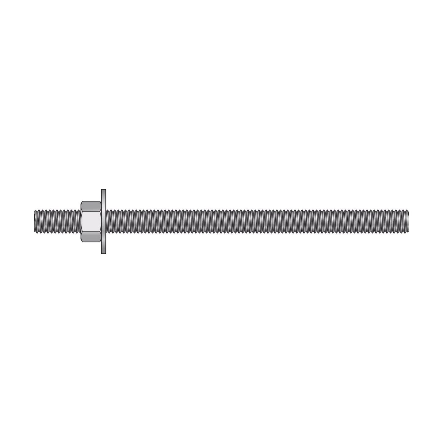 Illustration of Simpson Strong-Tie 1/2" x 8" RFB Grade 55 Retrofit Foundation Anchor Bolt - Zinc Plated