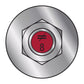 Illustration of Simpson Strong-Tie 1/2" x 8" RFB Retrofit Foundation Anchor Bolt - 304 Stainless Steel with red painted head