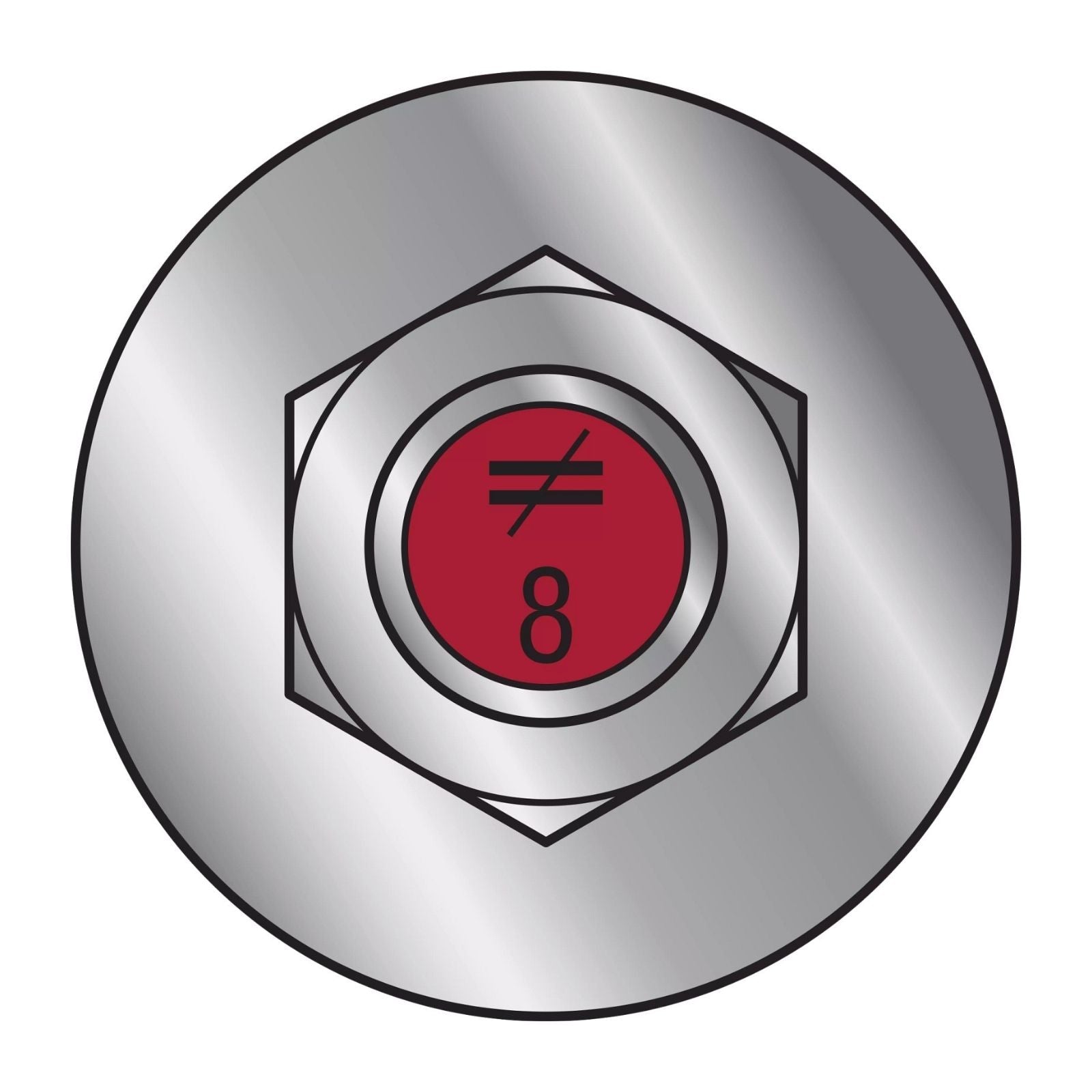 Illustration of Simpson Strong-Tie 1/2" x 8" RFB Retrofit Foundation Anchor Bolt - 304 Stainless Steel with red painted head