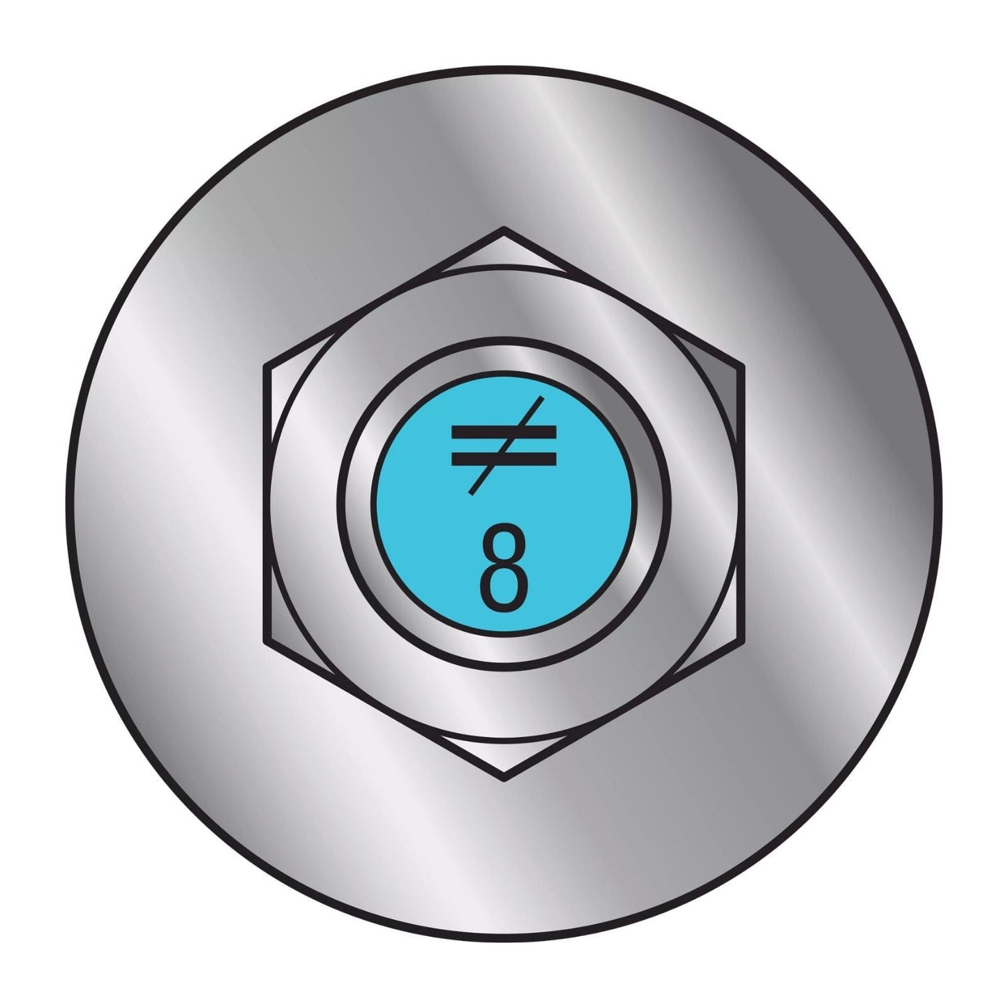 Illustration of Simpson Strong-Tie 1/2" x 8" RFB Retrofit Foundation Anchor Bolt - 316 Stainless Steel with blue painted head