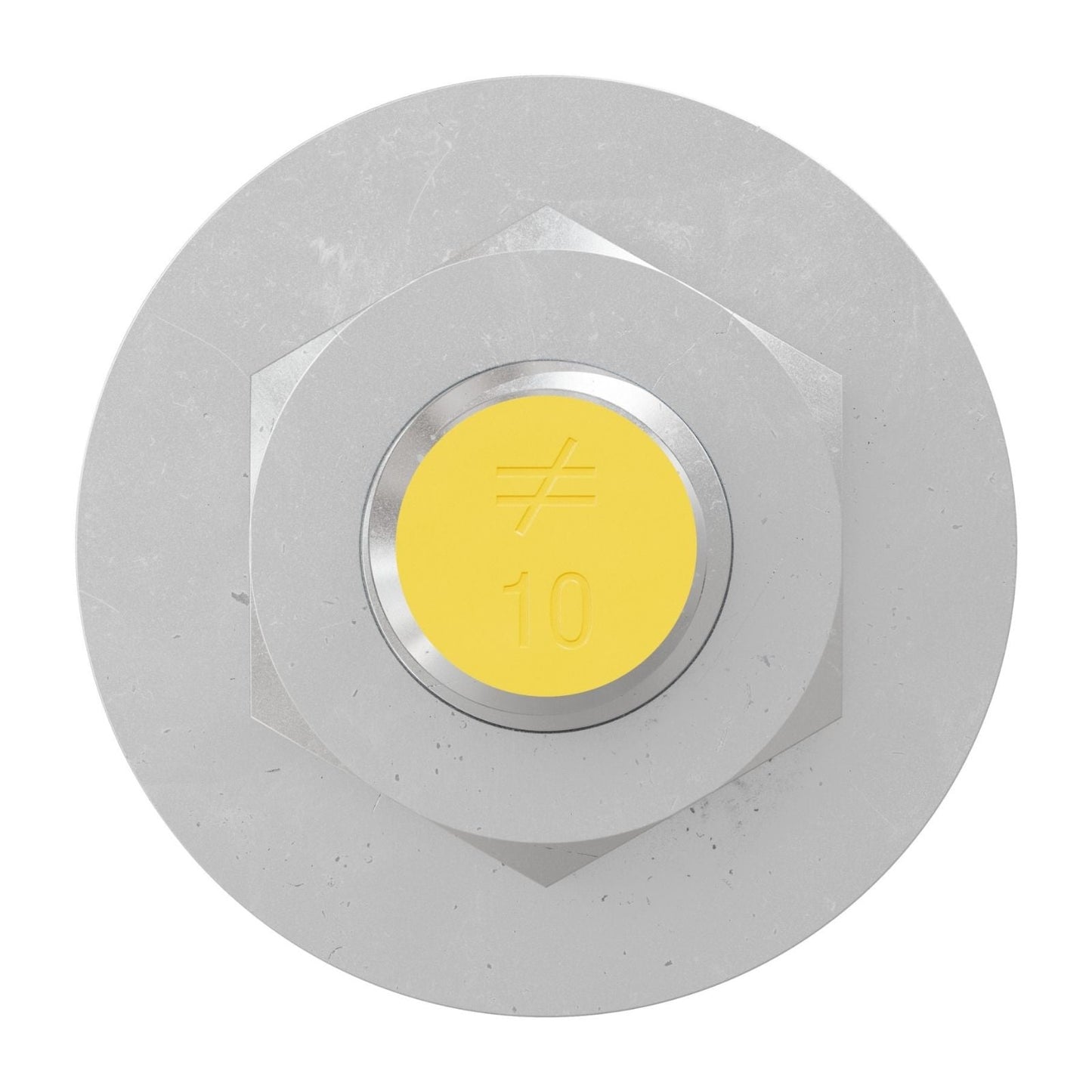 Simpson Strong-Tie 5/8" x 10" RFB Grade 55 Retrofit Foundation Anchor Bolt - Zinc Plated with yellow painted head