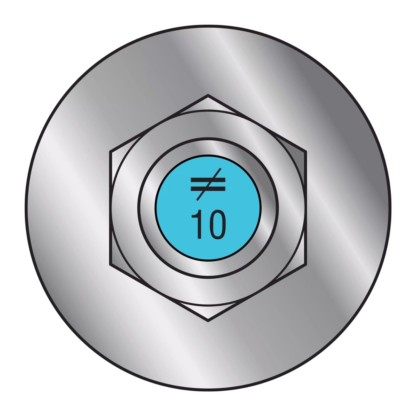 Illustration of Simpson Strong-Tie 5/8" x 10" RFB Retrofit Foundation Anchor Bolt - 316 Stainless Steel with blue painted head