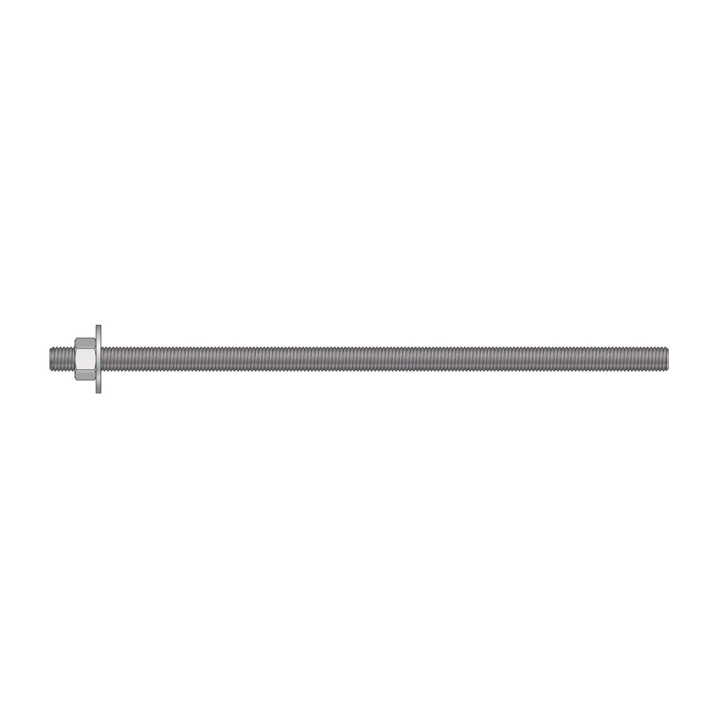 Illustration of Simpson Strong-Tie 5/8" x 16" RFB Grade 55 Retrofit Foundation Anchor Bolt - Zinc Plated