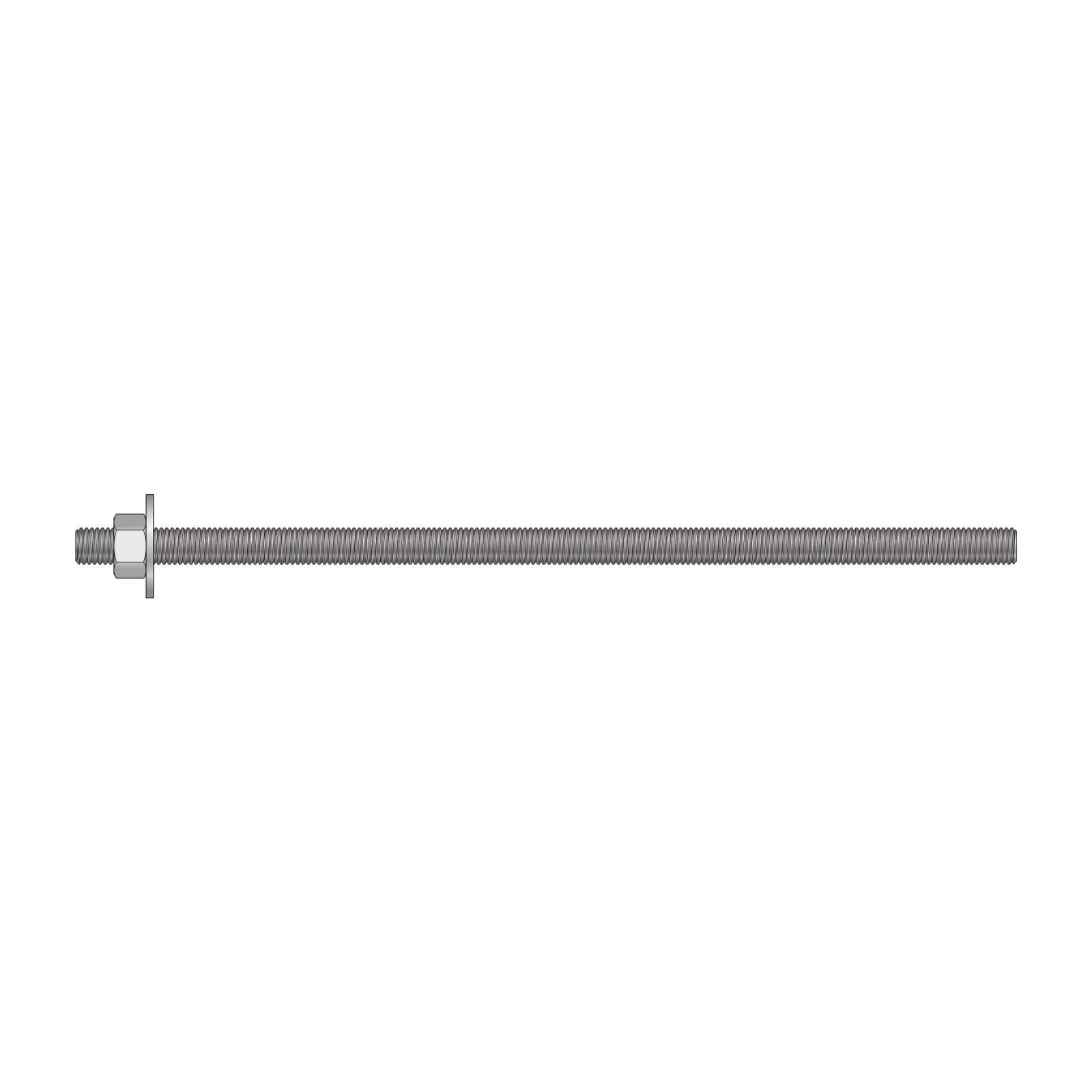 Illustration of Simpson Strong-Tie 5/8" x 16" RFB Grade 55 Retrofit Foundation Anchor Bolt - Zinc Plated