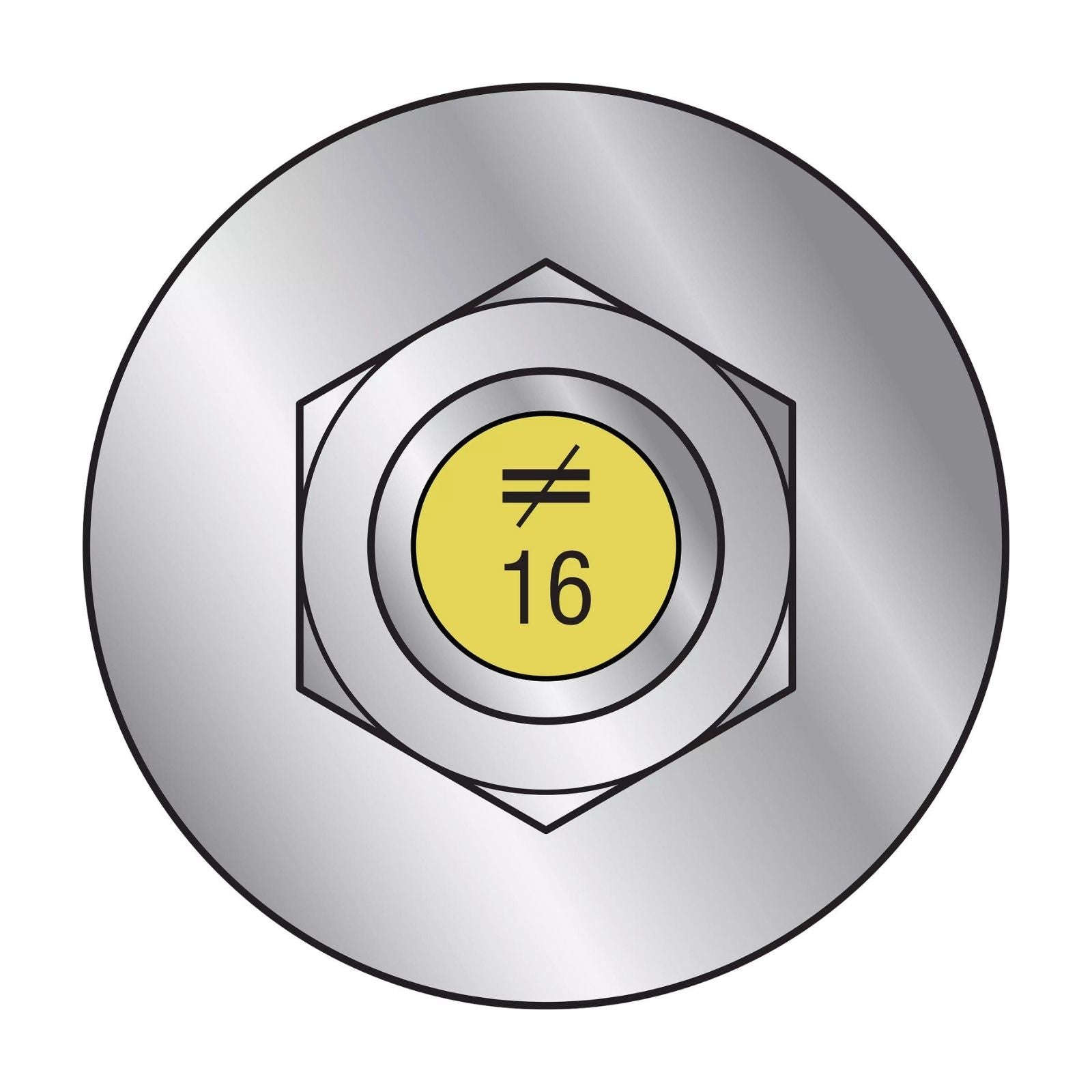 Illustration of Simpson Strong-Tie 5/8" x 16" RFB Grade 55 Retrofit Foundation Anchor Bolt - Zinc Plated with yellow painted head