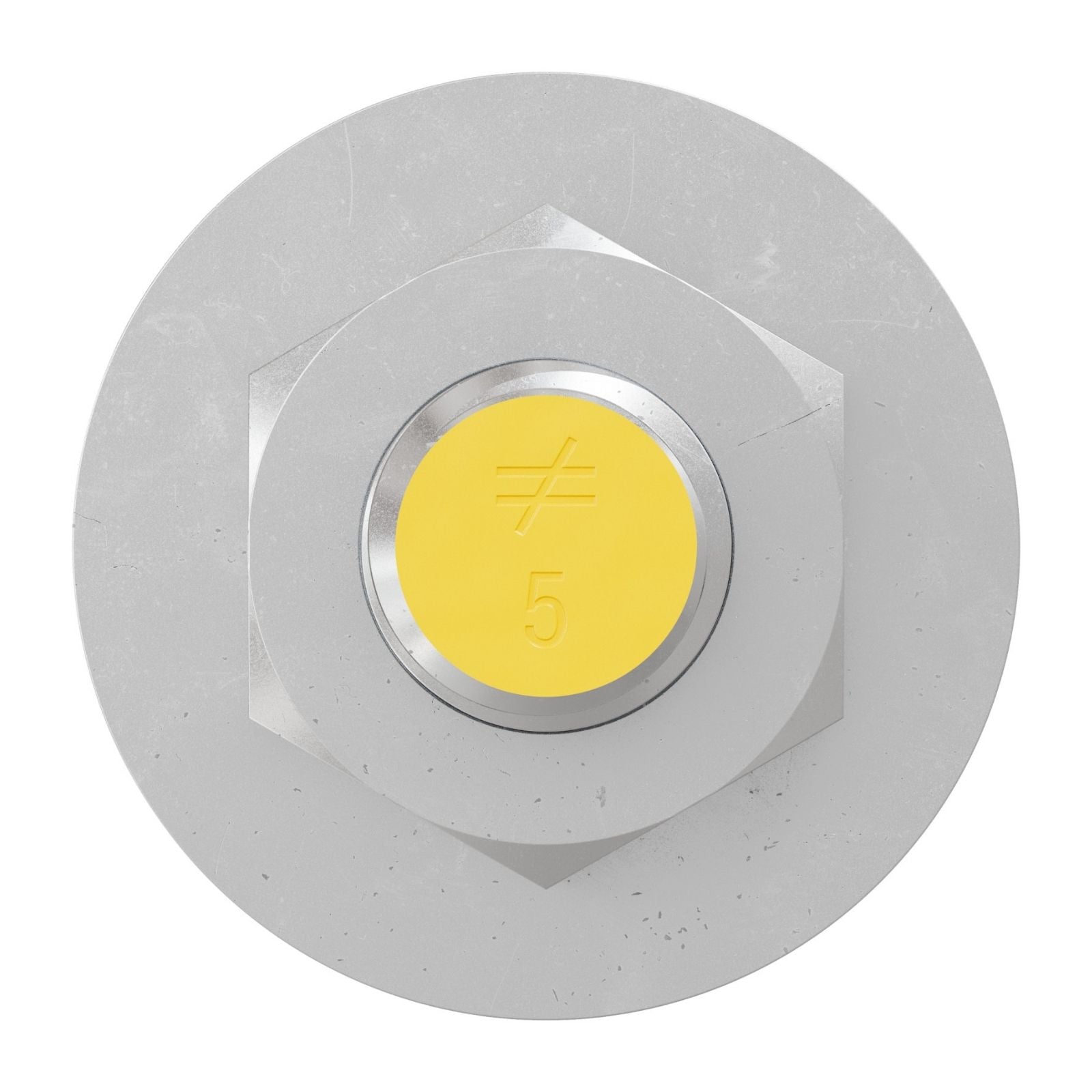 Simpson Strong-Tie 5/8" x 5" RFB Grade 55 Retrofit Foundation Anchor Bolt - Zinc Plated with yellow painted head