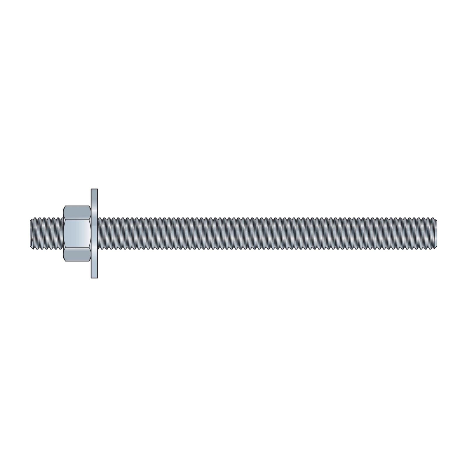Illustration of Simpson Strong-Tie 5/8" x 8" RFB Grade 105 Retrofit Foundation Anchor Bolt - Hot Dip Galvanized