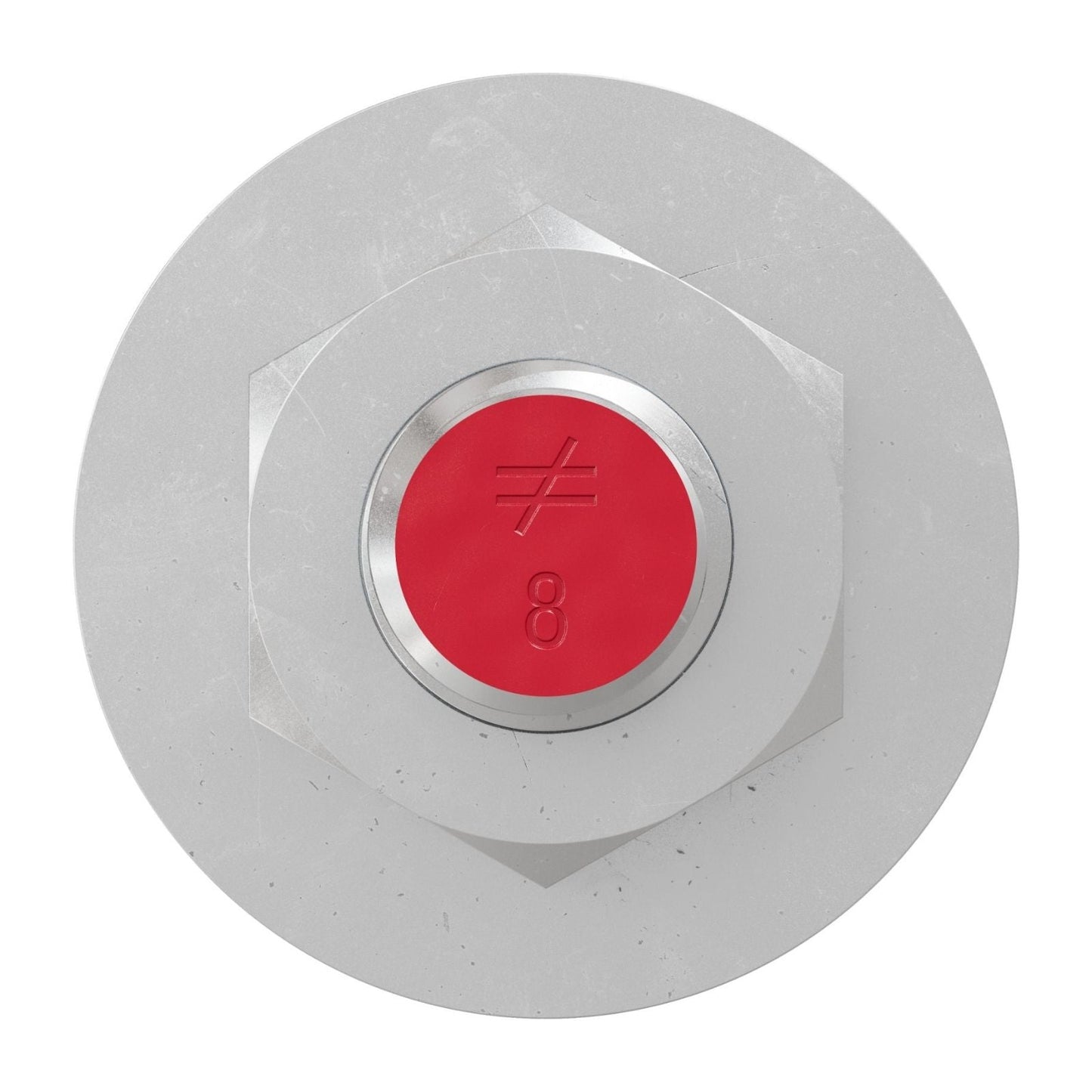 Simpson Strong-Tie 5/8" x 8" RFB Grade 105 Retrofit Foundation Anchor Bolt - Zinc Plated with red painted head