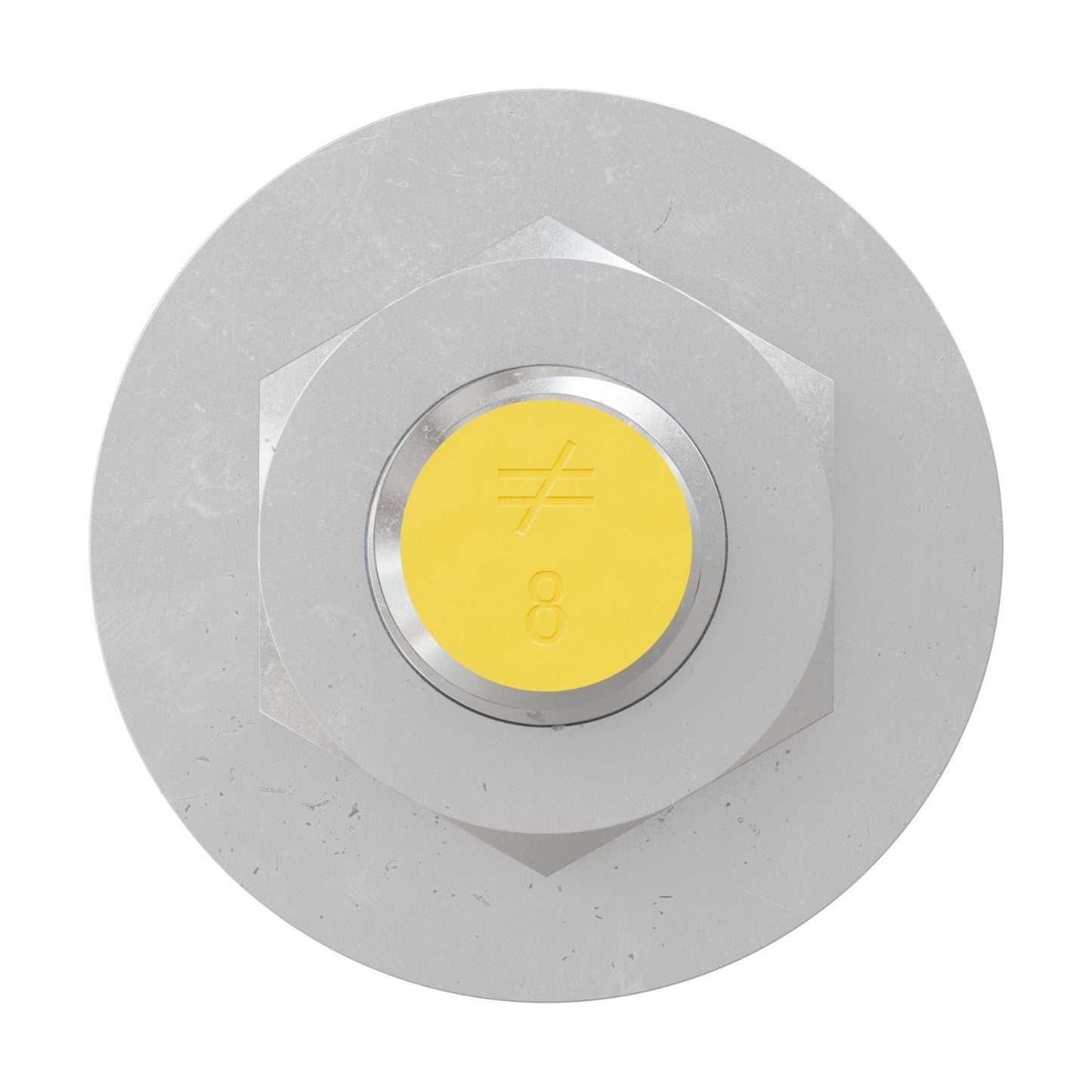 Simpson Strong-Tie 5/8" x 8" RFB Grade 55 Retrofit Foundation Anchor Bolt - Zinc Plated with yellow painted head