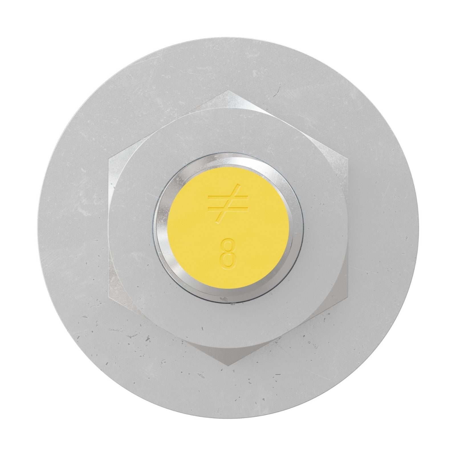 Simpson Strong-Tie 5/8" x 8" RFB Grade 55 Retrofit Foundation Anchor Bolt - Zinc Plated with yellow painted head