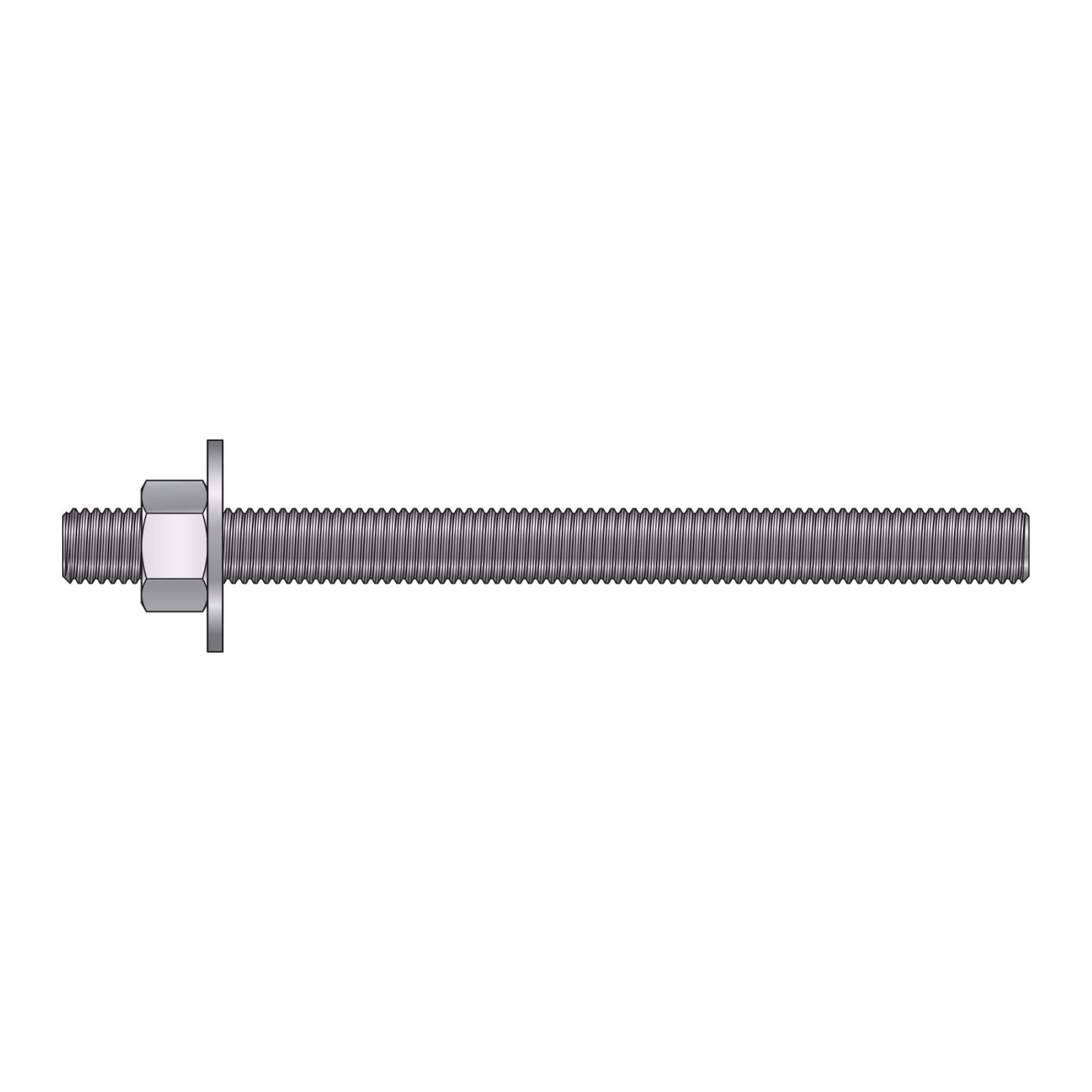 Illustration of Simpson Strong-Tie 5/8" x 8" RFB Retrofit Foundation Anchor Bolt - 304 Stainless Steel