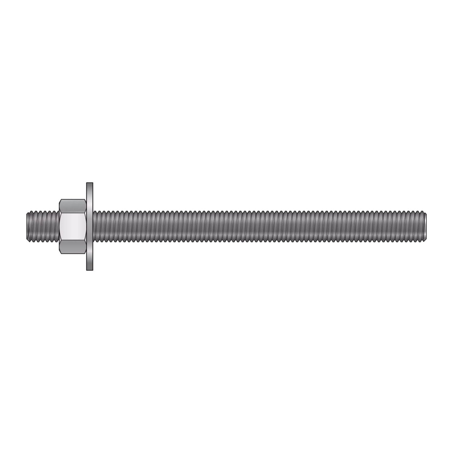 Illustration of Simpson Strong-Tie 5/8" x 8" RFB Retrofit Foundation Anchor Bolt - 316 Stainless Steel