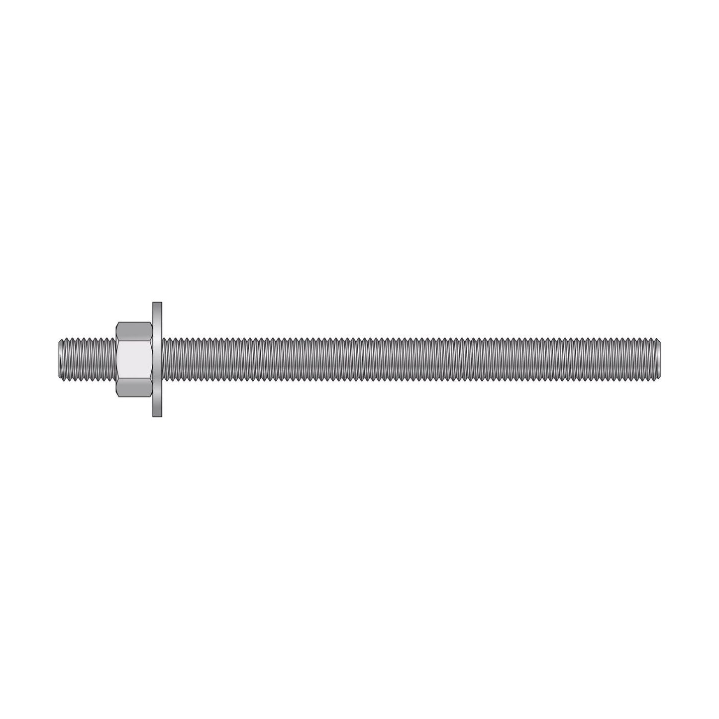 Illustration of Simpson Strong-Tie 3/4" x 10-1/2" RFB Grade 105 Retrofit Foundation Anchor Bolt - Zinc Plated