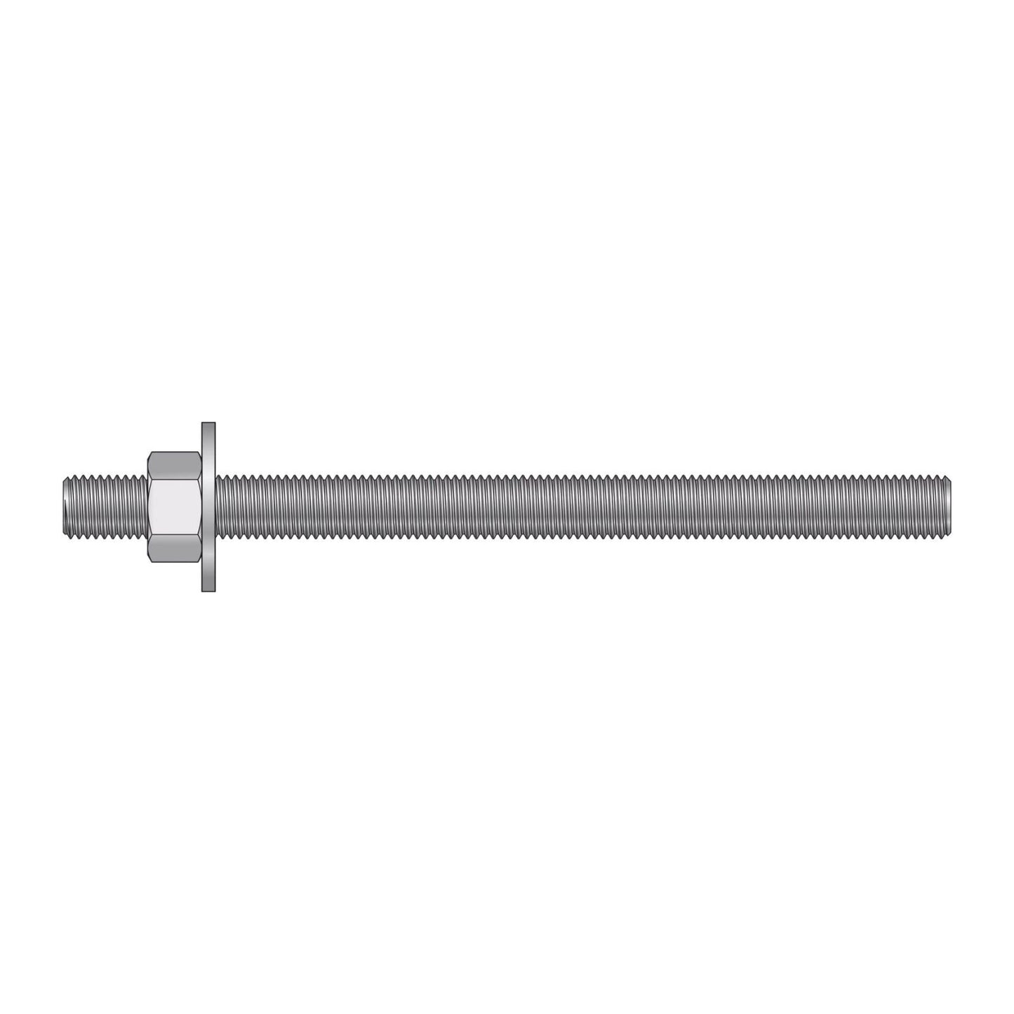 Illustration of Simpson Strong-Tie 3/4" x 10-1/2" RFB Grade 55 Retrofit Foundation Anchor Bolt - Zinc Plated