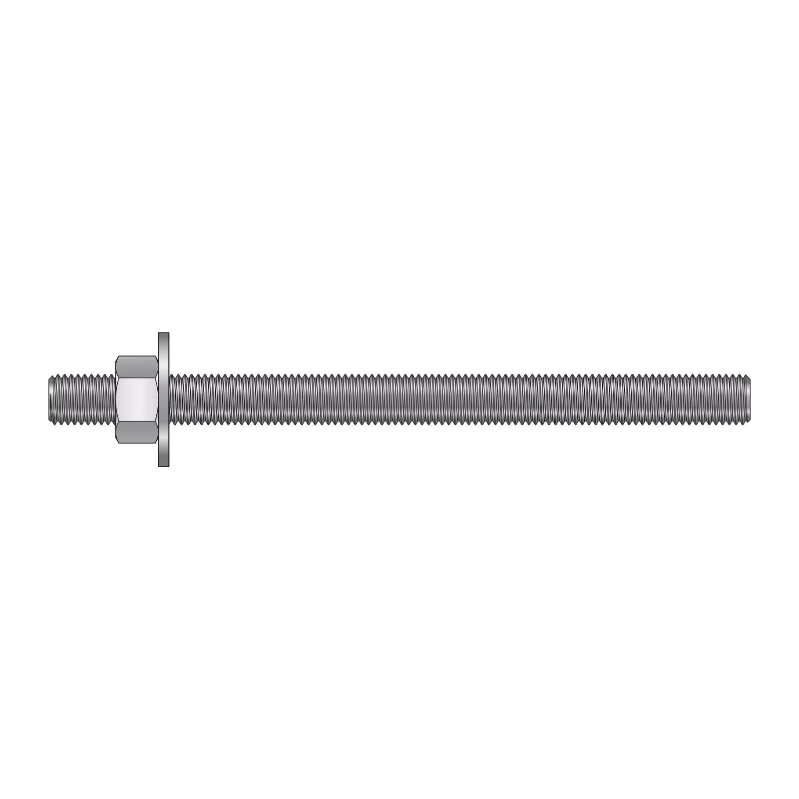 Illustration of Simpson Strong-Tie 3/4" x 10-1/2" RFB Retrofit Foundation Anchor Bolt - 316 Stainless Steel