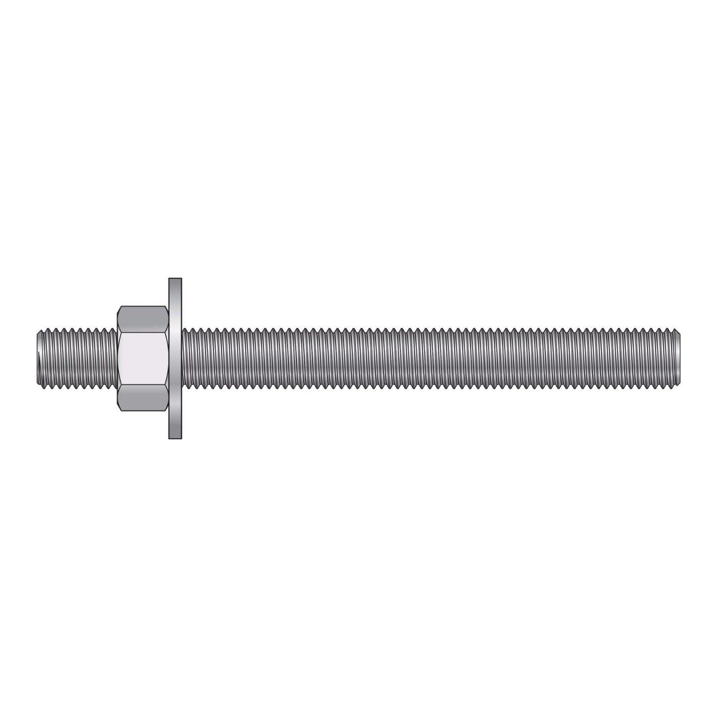 Illustration of Simpson Strong-Tie 3/4" x 8" RFB Grade 55 Retrofit Foundation Anchor Bolt - Zinc Plated