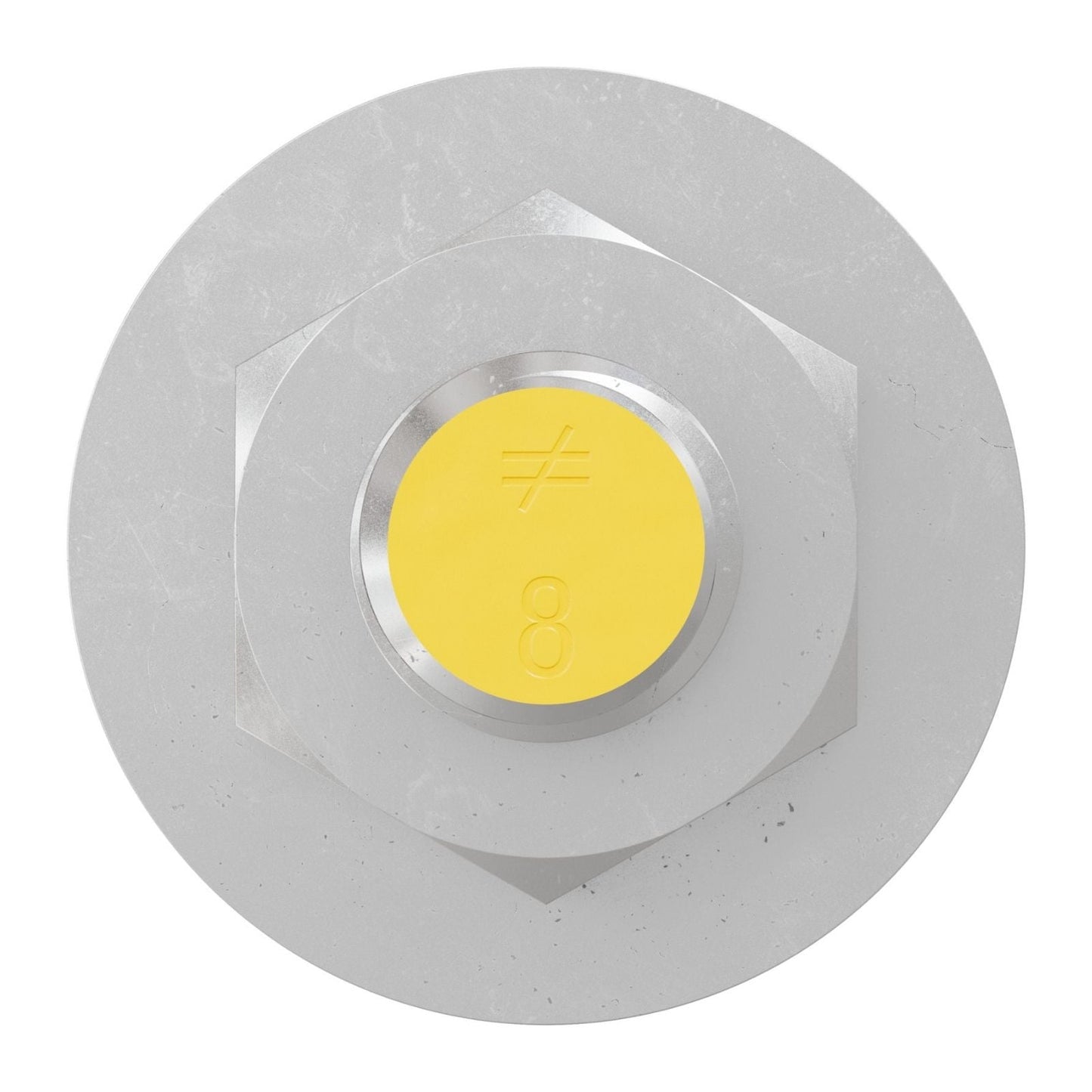 Simpson Strong-Tie 3/4" x 8" RFB Grade 55 Retrofit Foundation Anchor Bolt - Zinc Plated with yellow painted head