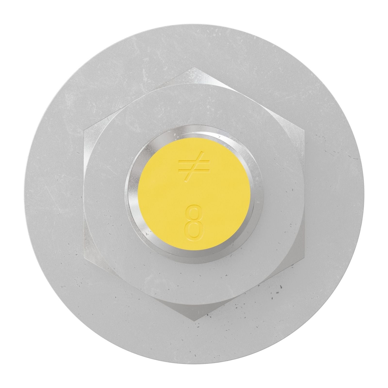 Simpson Strong-Tie 3/4" x 8" RFB Grade 55 Retrofit Foundation Anchor Bolt - Zinc Plated with yellow painted head