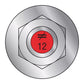 Illustration of Simpson Strong-Tie 7/8" x 12" RFB Grade 105 Retrofit Foundation Anchor Bolt - Zinc Plated with red painted head